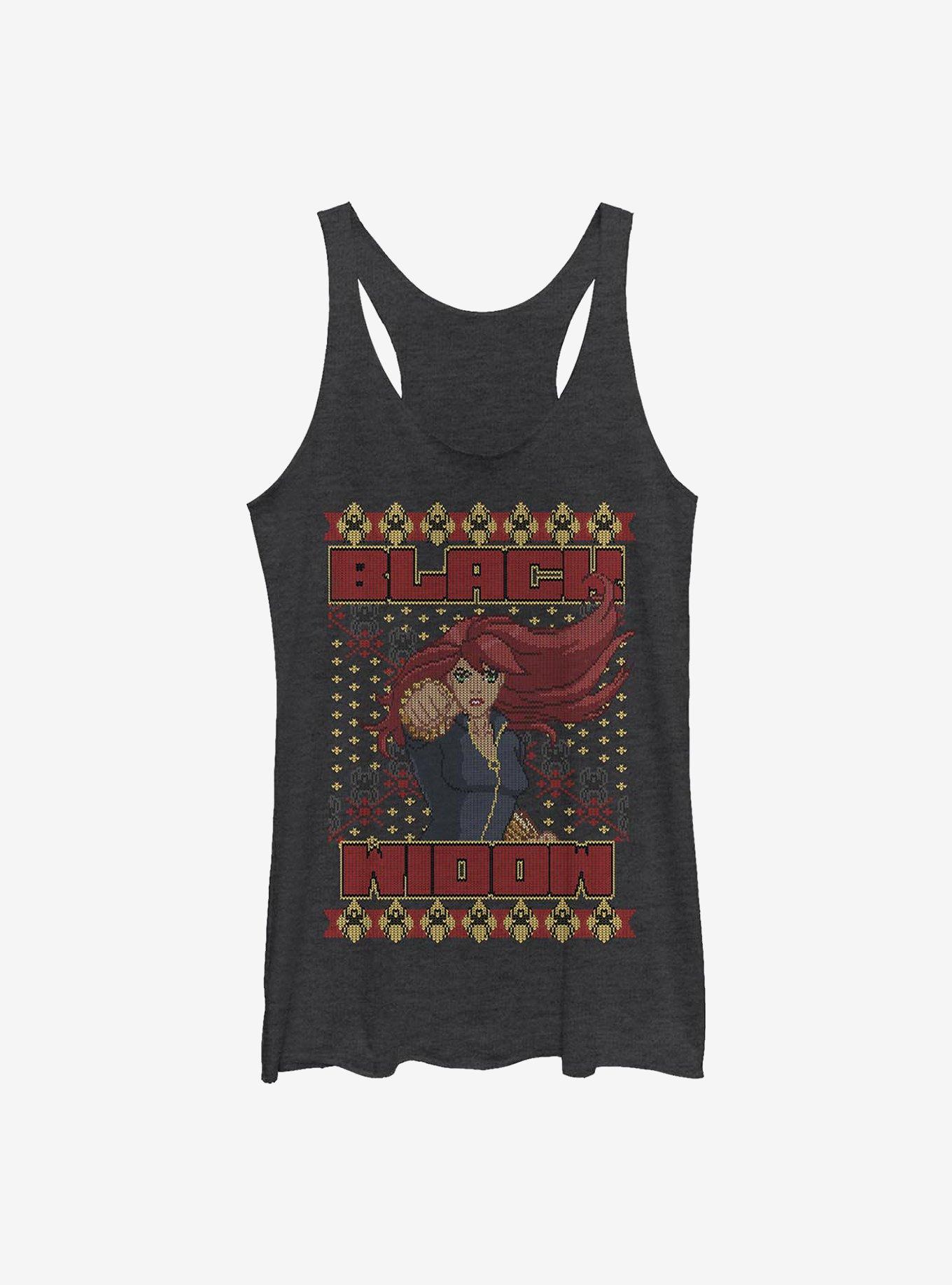 Marvel Black Widow Ugly Holiday Girls Tank