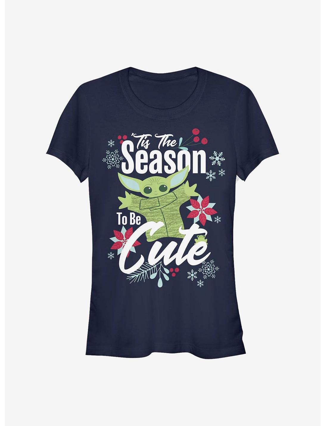 Star Wars The Mandalorian The Child Cute Season Girls T-Shirt, NAVY, hi-res