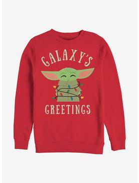Star Wars The Mandalorian The Child Christmas Lights Crew Sweatshirt, , hi-res