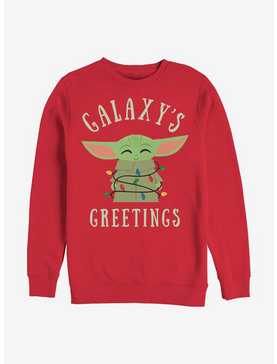 Star Wars The Mandalorian The Child Christmas Lights Crew Sweatshirt, , hi-res