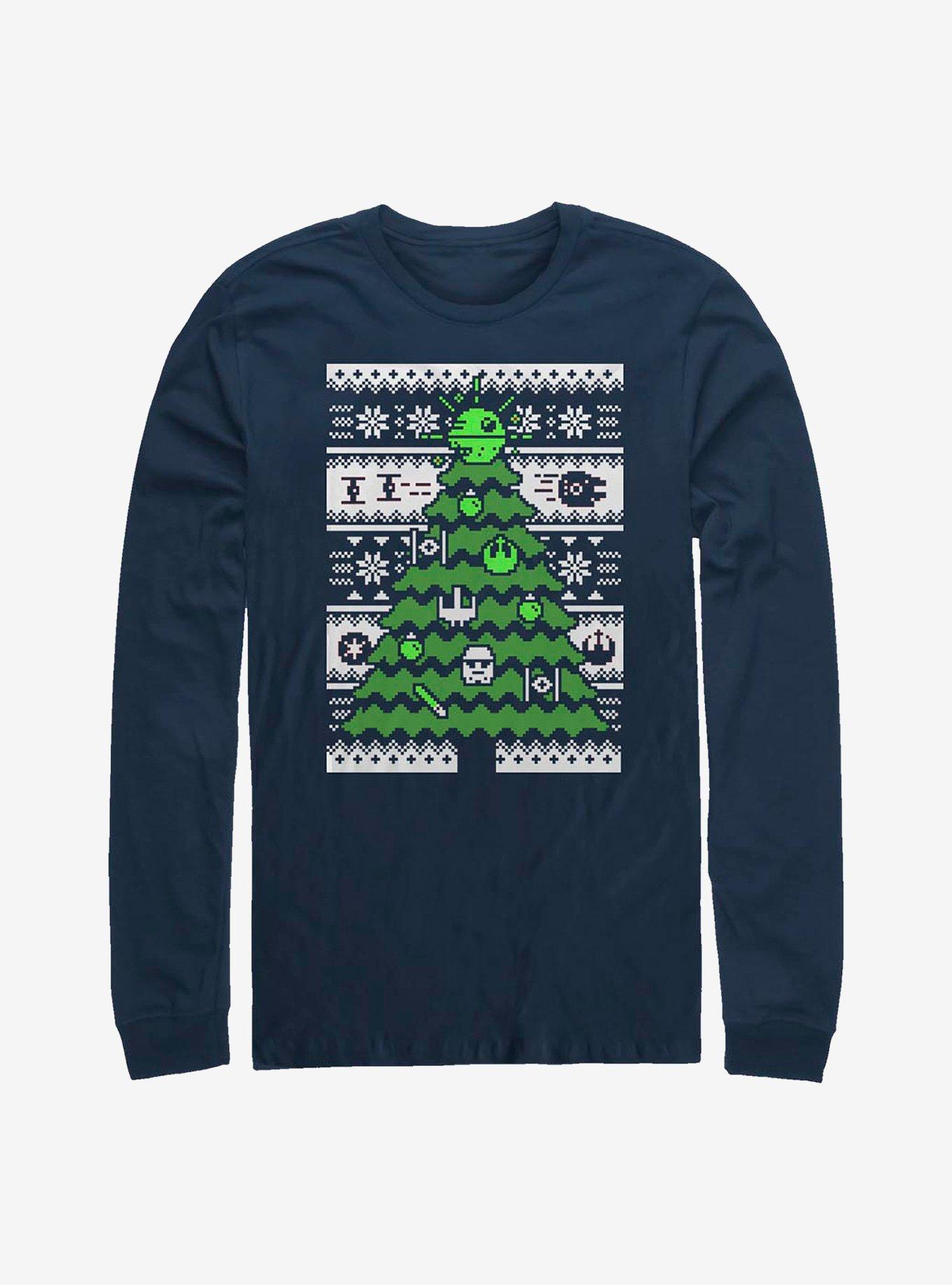 Star Wars Galactic Tree Long-Sleeve T-Shirt, NAVY, hi-res