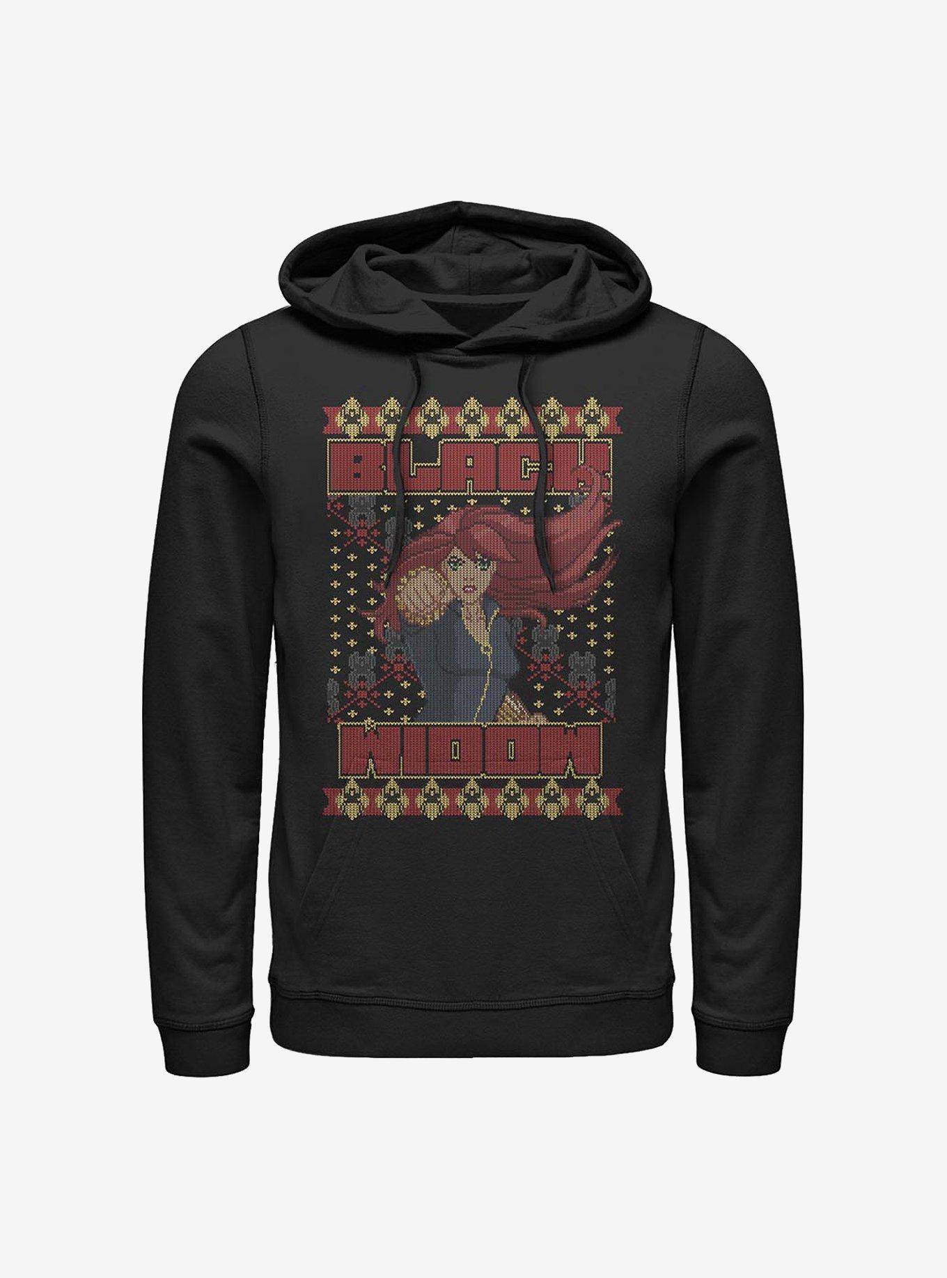 Marvel Black Widow Ugly Holiday Hoodie, , hi-res