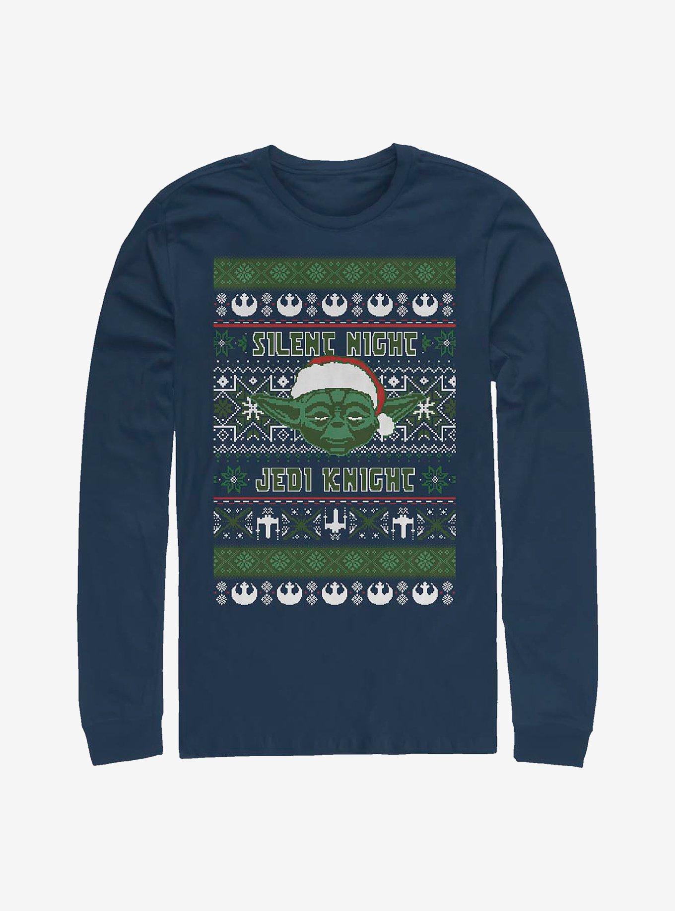 Star Wars Silent Night Jedi Knight Long-Sleeve T-Shirt, , hi-res
