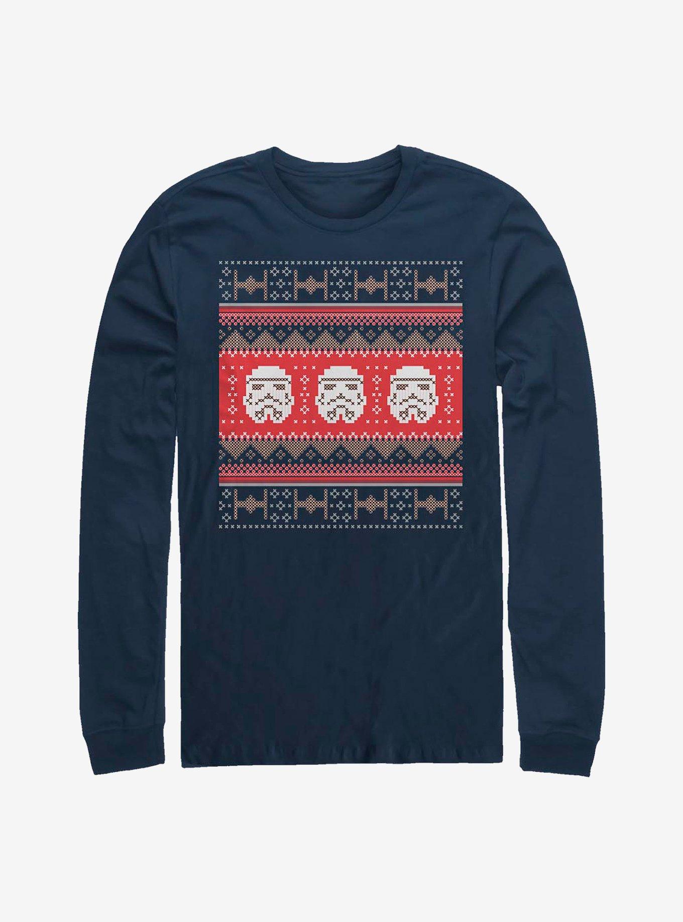 Star Wars Trooper Stitches Long-Sleeve T-Shirt, NAVY, hi-res