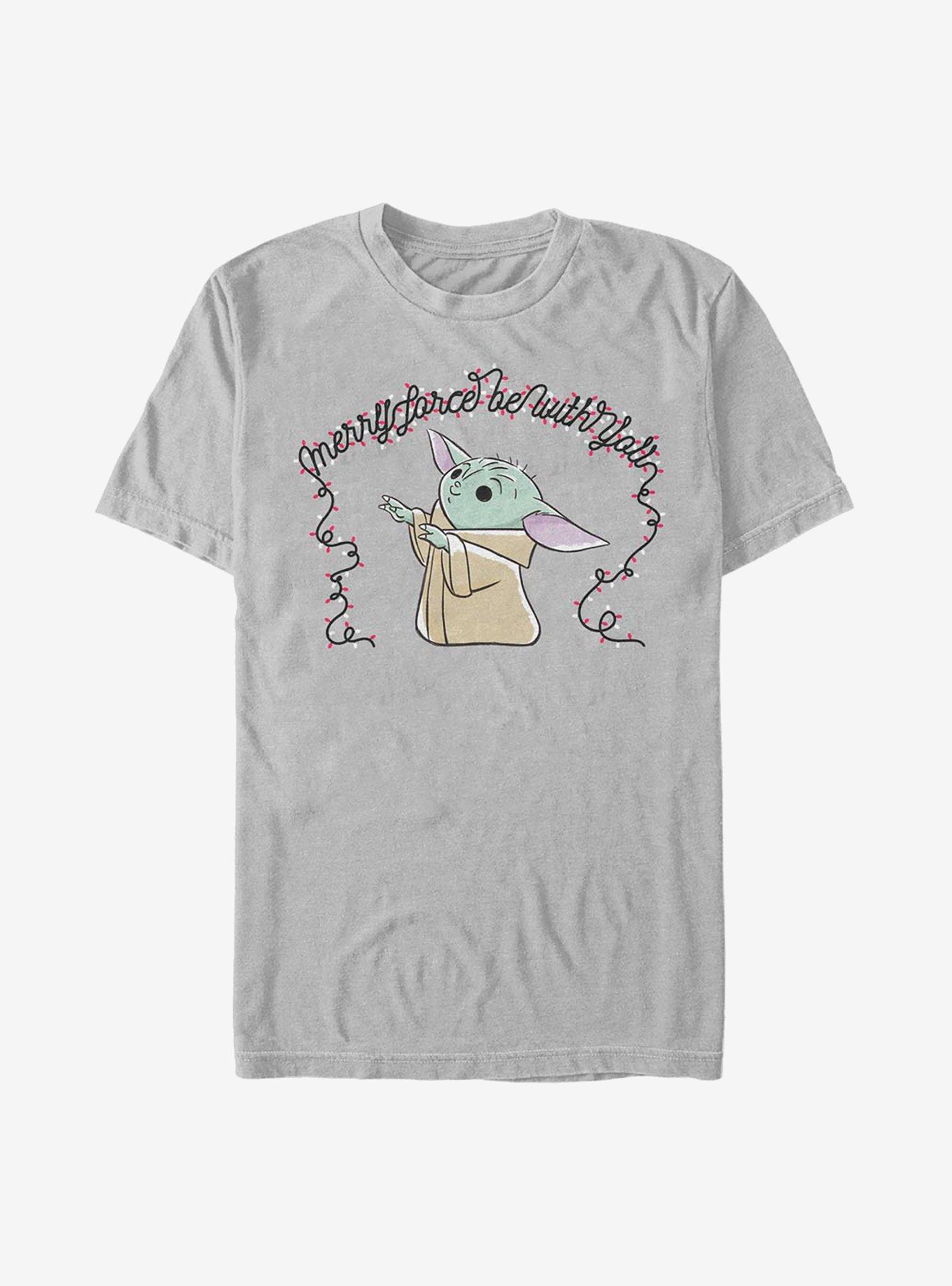 Star Wars The Mandalorian The Child Holiday T-Shirt, SILVER, hi-res