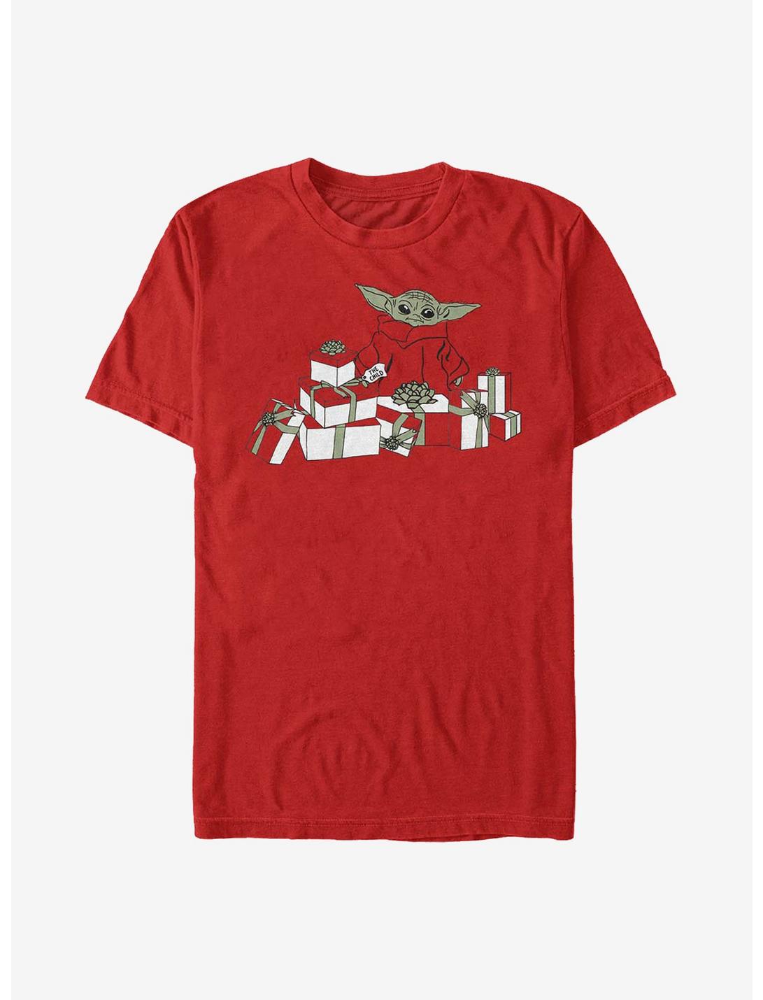 Star Wars The Mandalorian The Child Holiday T-Shirt, RED, hi-res