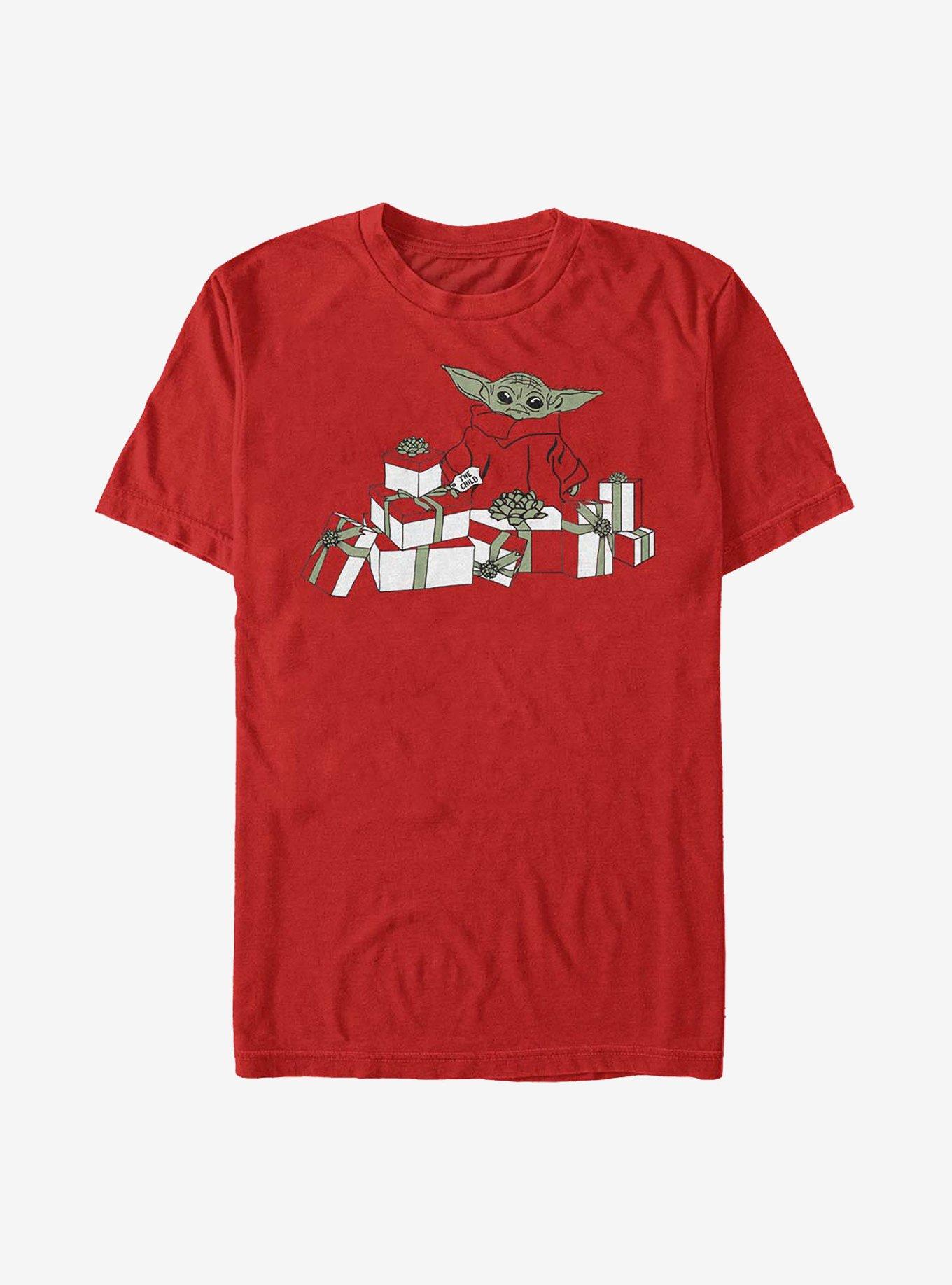 Star Wars The Mandalorian The Child Holiday T-Shirt, RED, hi-res