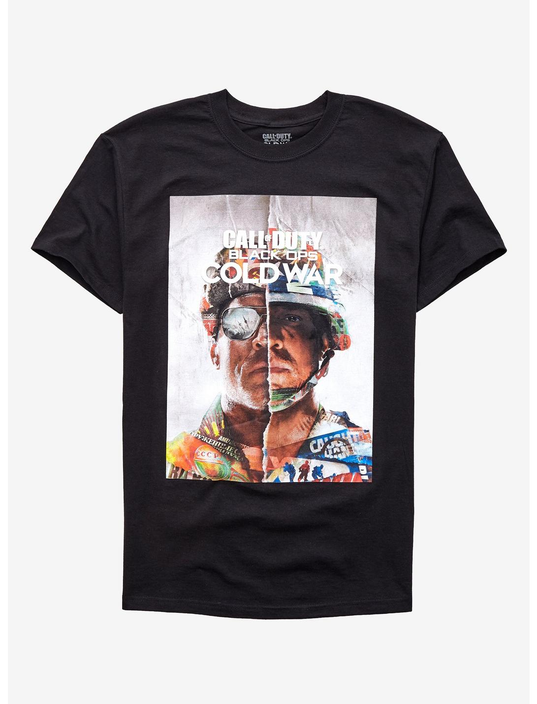 Call Of Duty: Black Ops Cold War Cover Art T-Shirt, BLACK, hi-res