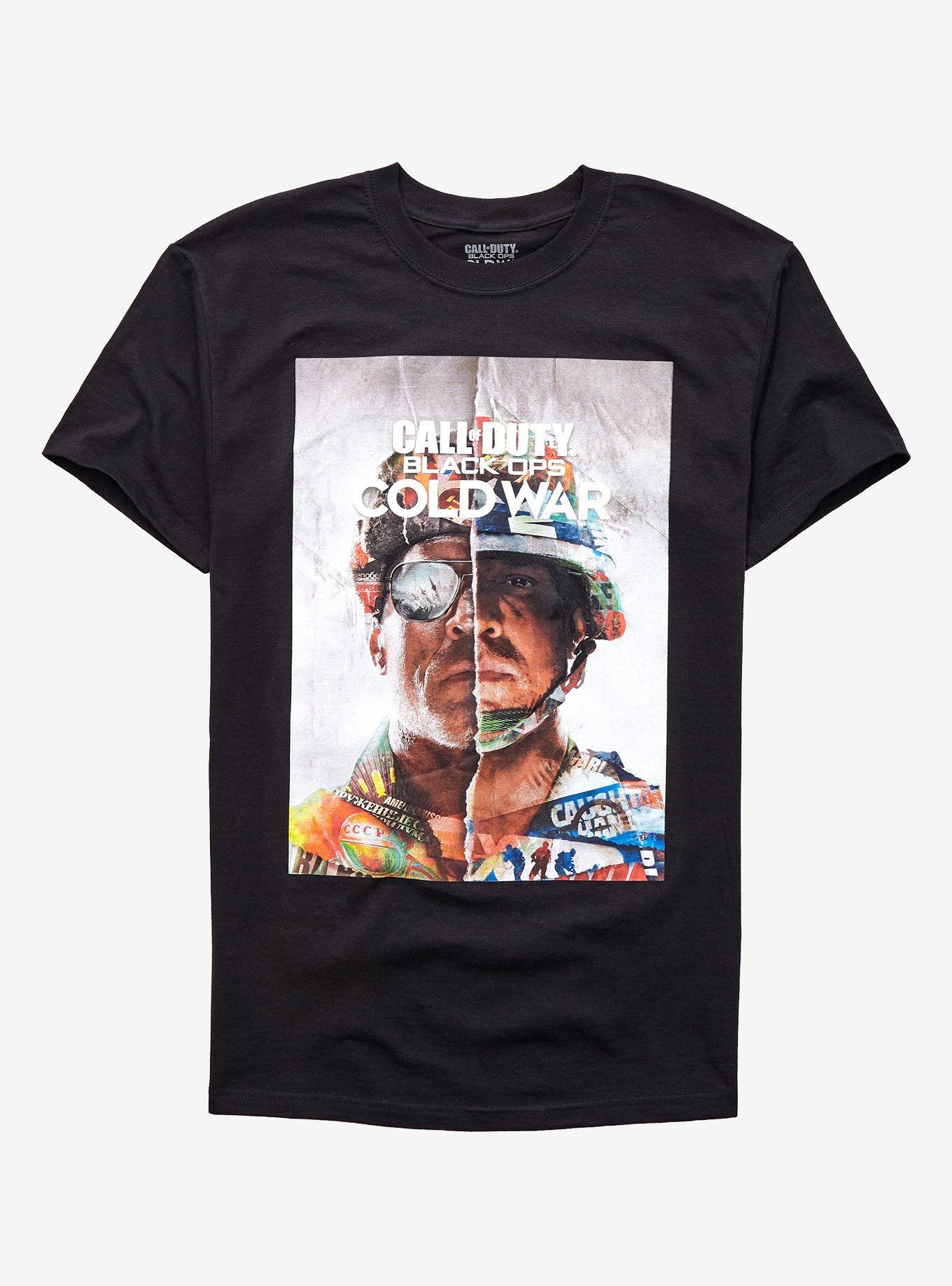 Call Of Duty: Black Ops Cold War Cover Art T-Shirt, BLACK, hi-res