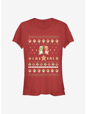 Nintendo Mario Holiday Friendship Girls T-Shirt, , hi-res