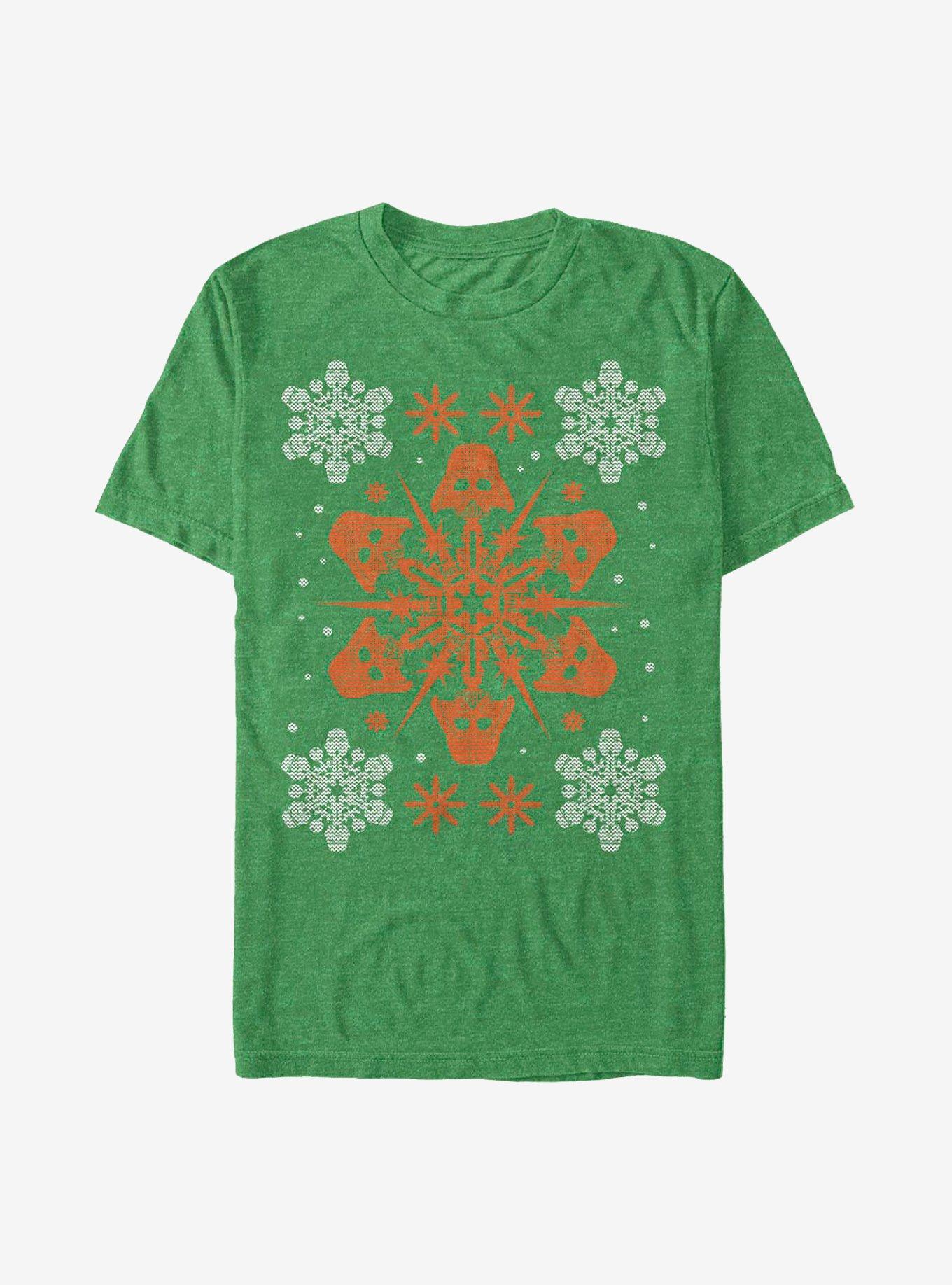 Star Wars Vader Holiday Snow-Flake T-Shirt