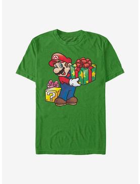 Nintendo Mario Christmas Present T-Shirt, KELLY, hi-res