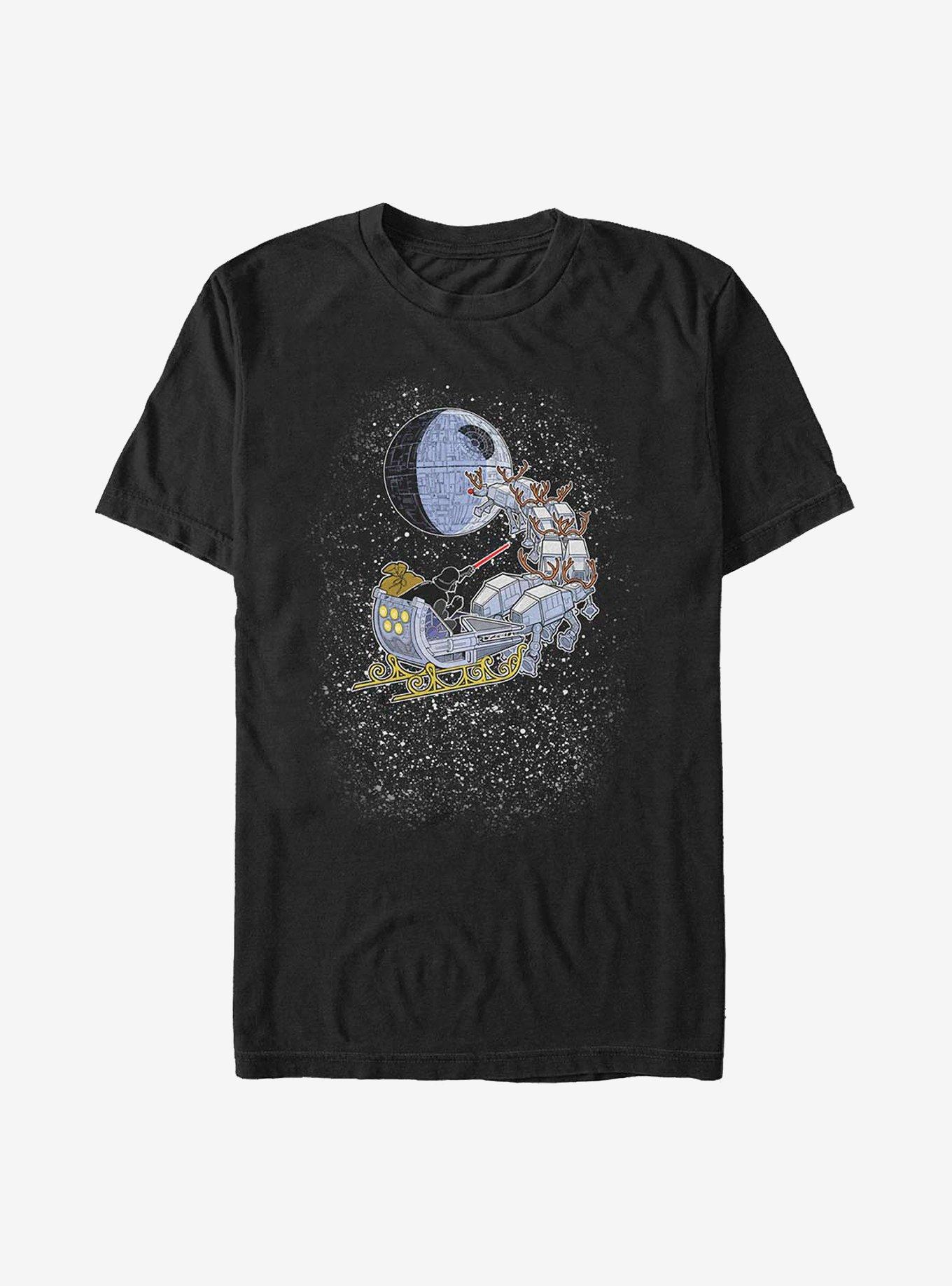 Star Wars Vader Through The Snow T-Shirt, BLACK, hi-res