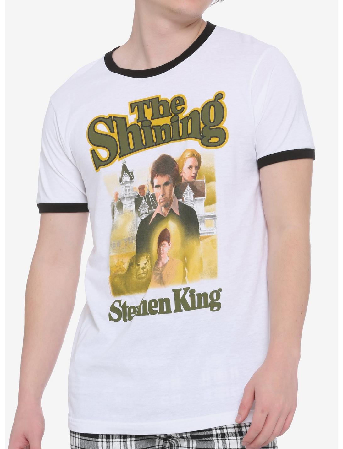 The Shining Stephen King Book Cover Ringer T-Shirt, CREAM, hi-res