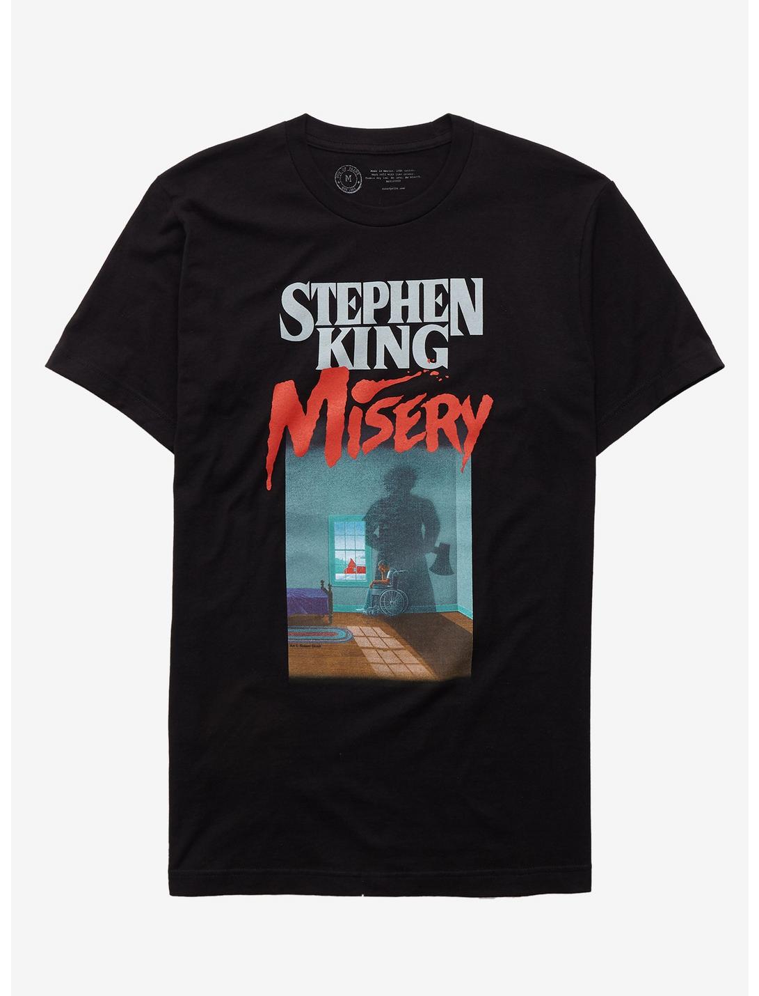 Steven King Misery Book Cover T-Shirt, BLACK, hi-res