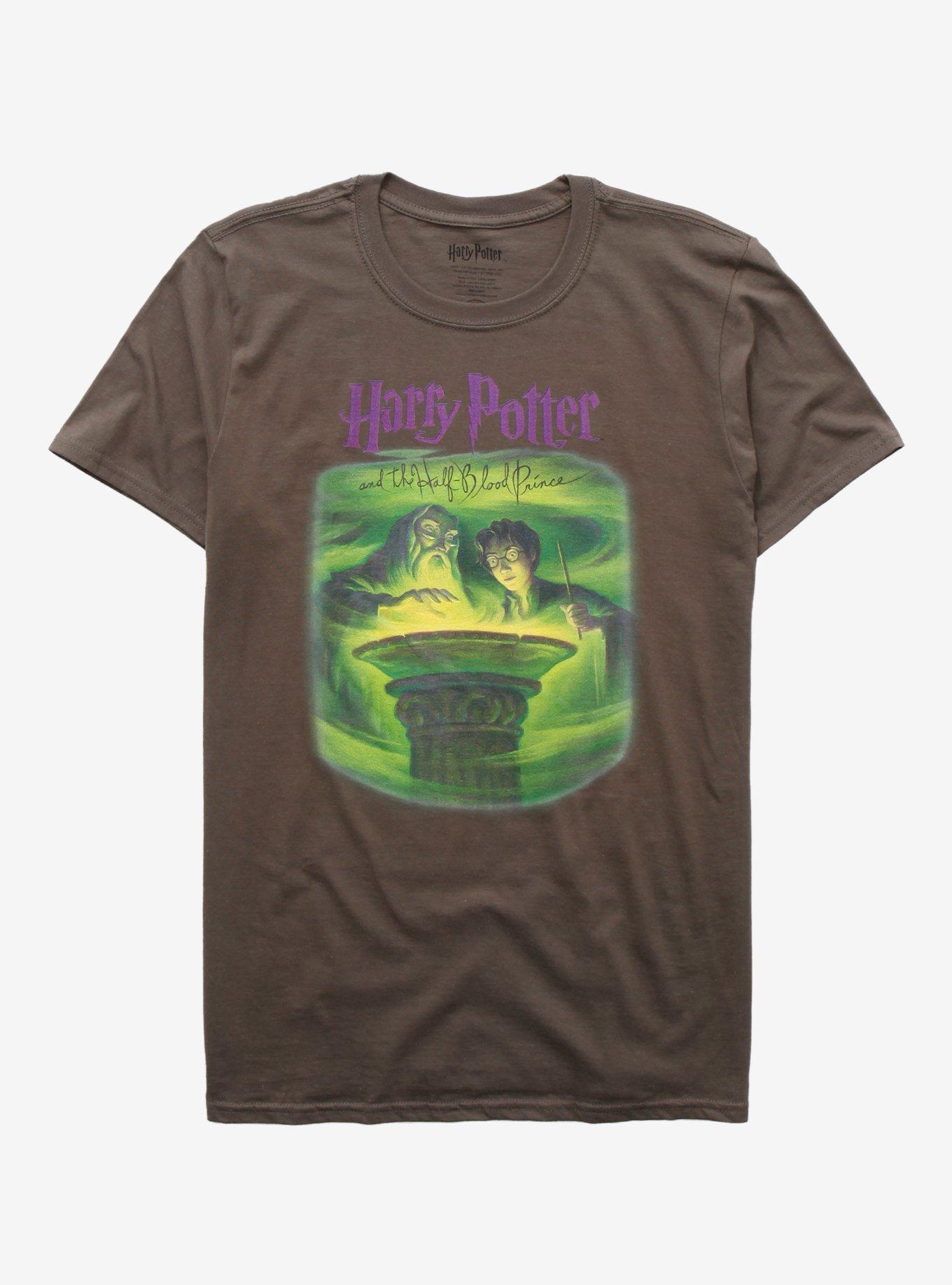 Harry Potter And The Half-Blood Prince Book Cover T-Shirt, GREEN, hi-res