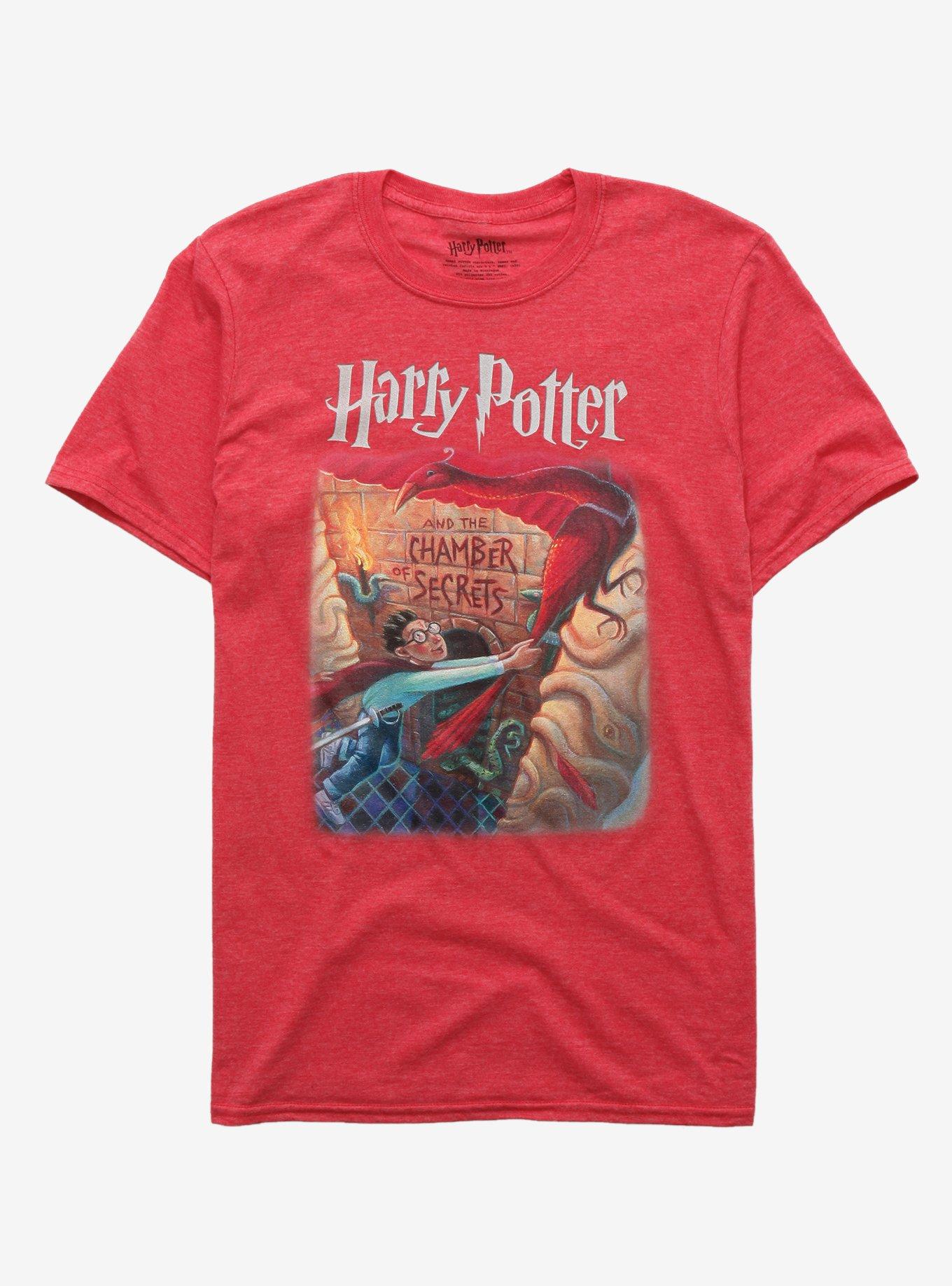 Harry Potter And The Chamber Of Secrets Book Cover T-Shirt | Hot Topic