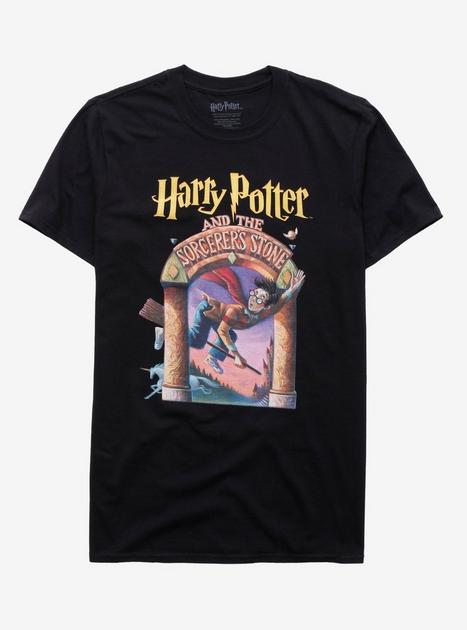 Harry Potter And The Sorcerer's Stone Book Cover T-Shirt | Hot Topic