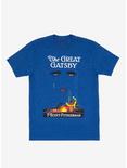 The Great Gatsby Book Cover T-Shirt, ROYAL, hi-res
