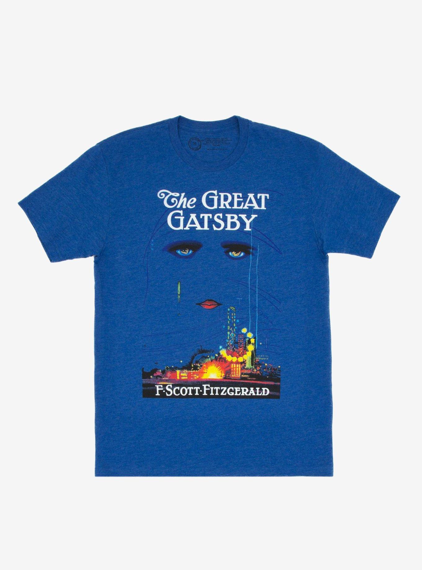 The Great Gatsby Book Cover T-Shirt, ROYAL, hi-res