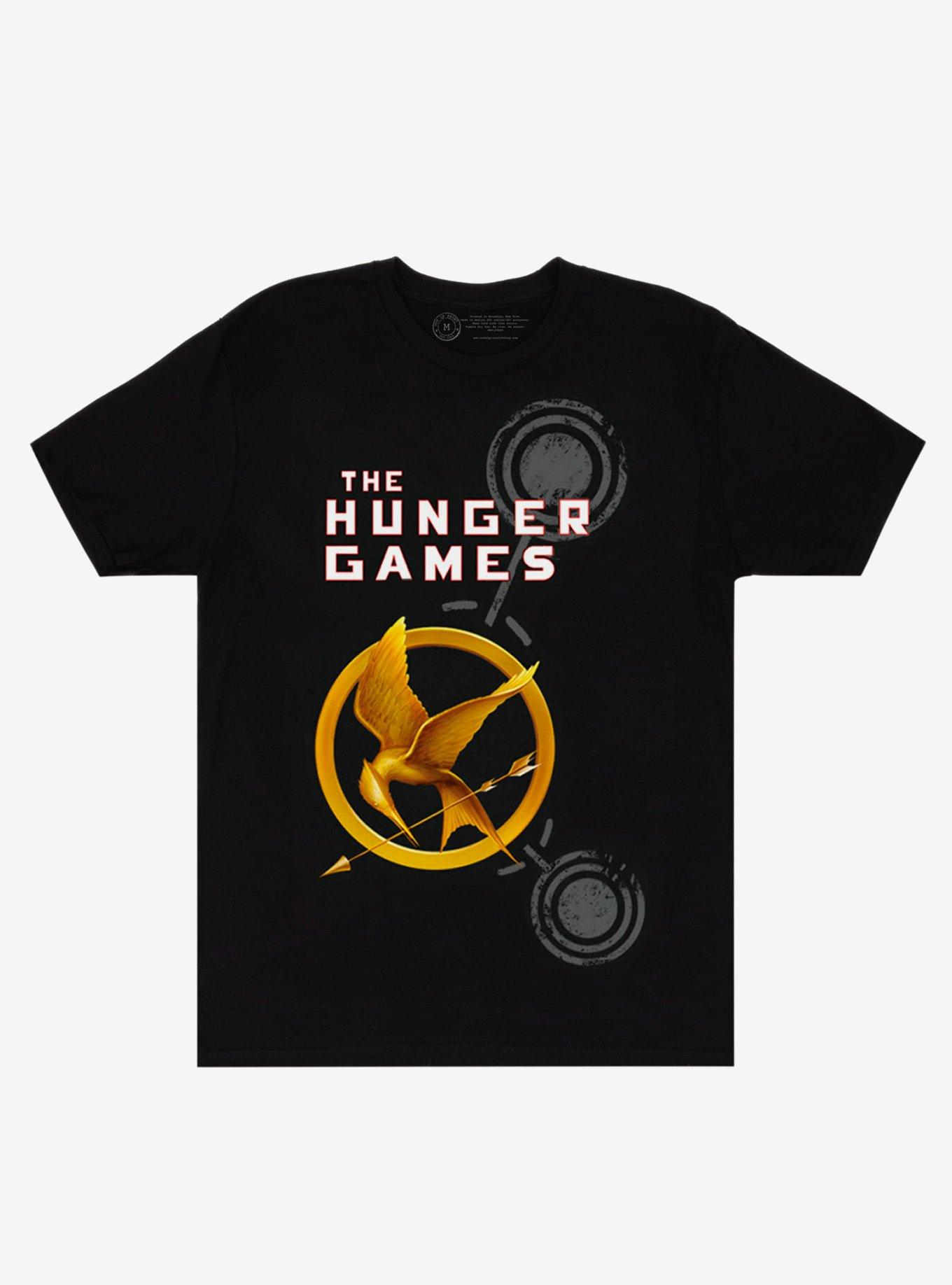 The Hunger Games Book Cover T-Shirt, BLACK, hi-res