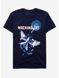 Suzanne Collins Mockingjay Book Cover T-Shirt, NAVY, hi-res