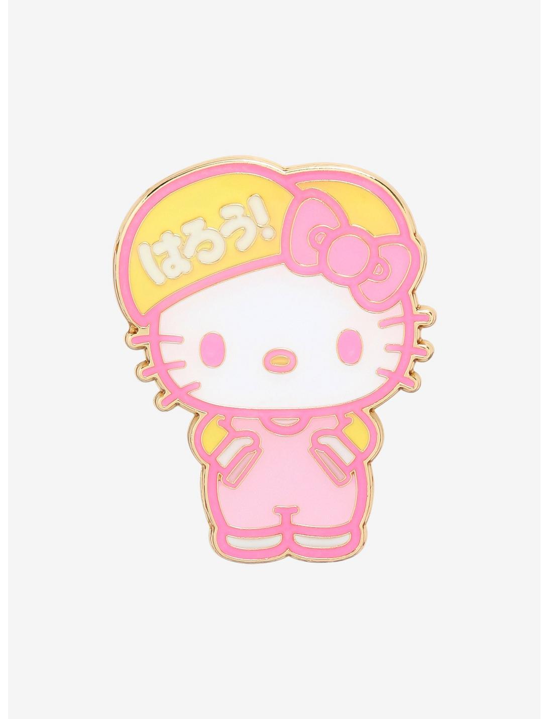 Hello Kitty Pastel Pink & Yellow Enamel Pin, , hi-res
