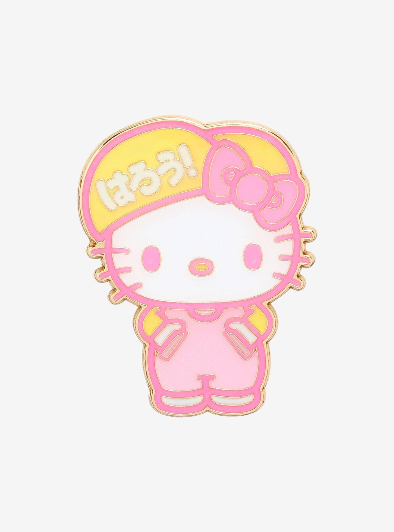 Hello Kitty Pastel Pink & Yellow Enamel Pin, , hi-res