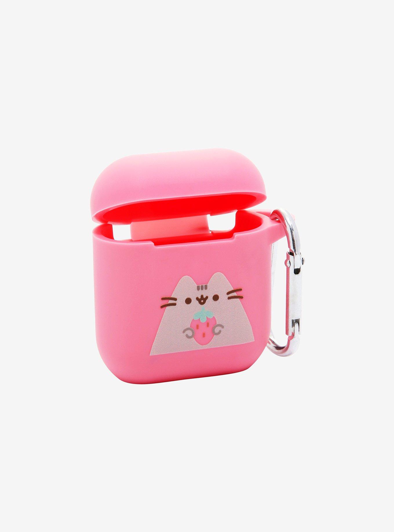 Pusheen Strawberry Wireless Earbud Case Cover