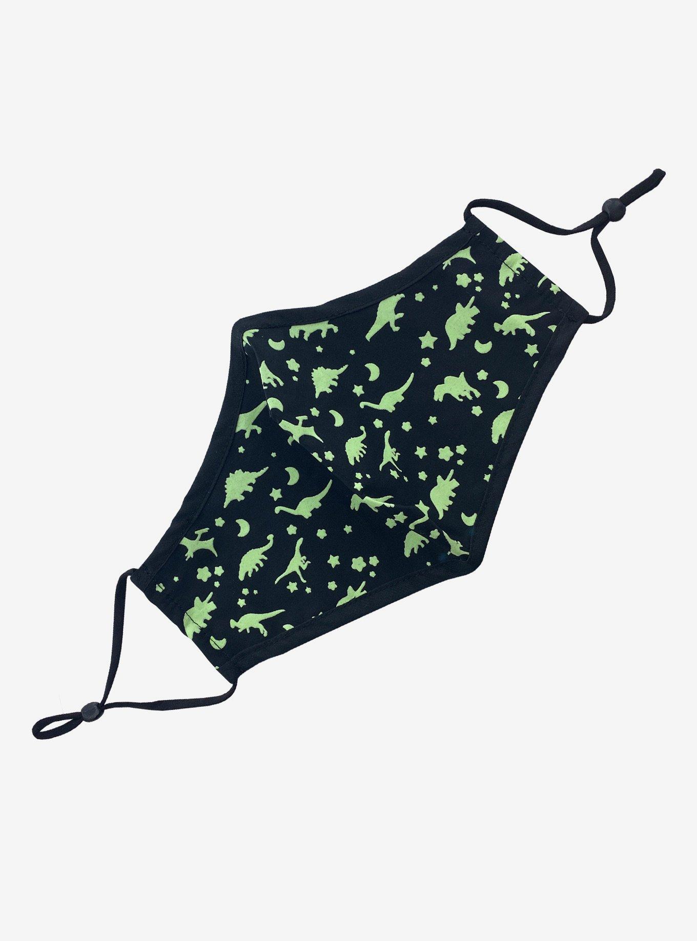 Dinosaur Glow-In-The-Dark Fashion Face Mask, , hi-res