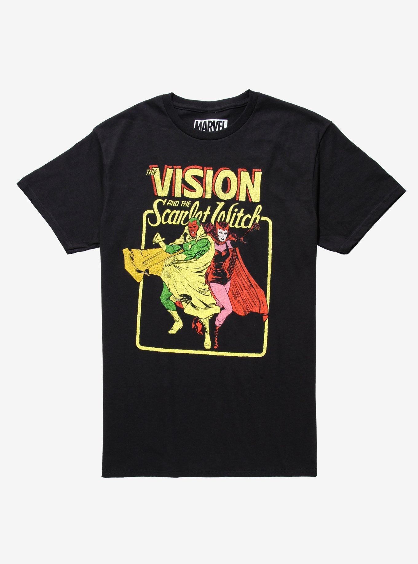 Marvel WandaVision The Vision & The Scarlet Witch Vintage Action T-Shirt -  BoxLunch Exclusive