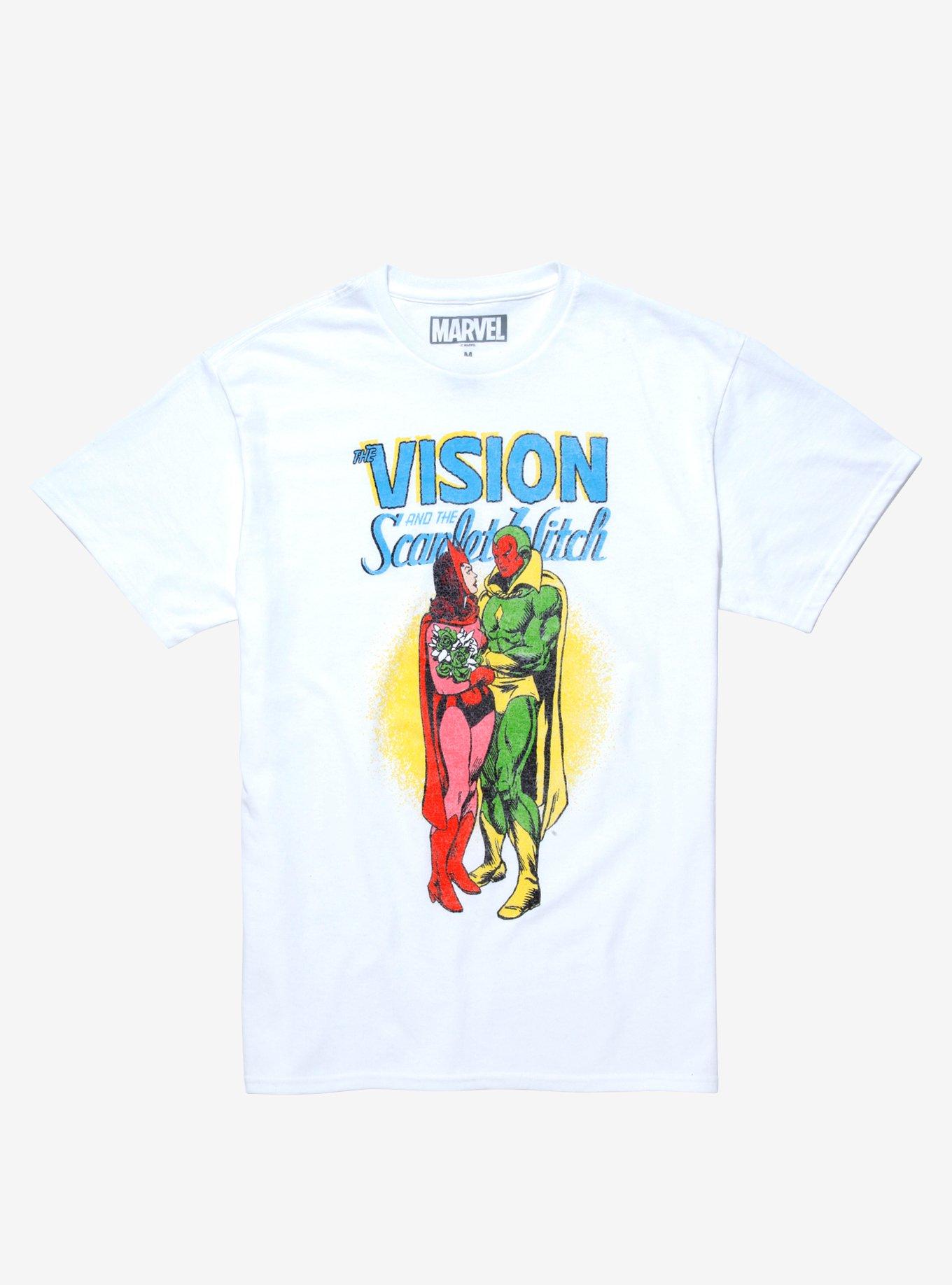 Marvel WandaVision The Vision & The Scarlet Witch Vintage T-Shirt