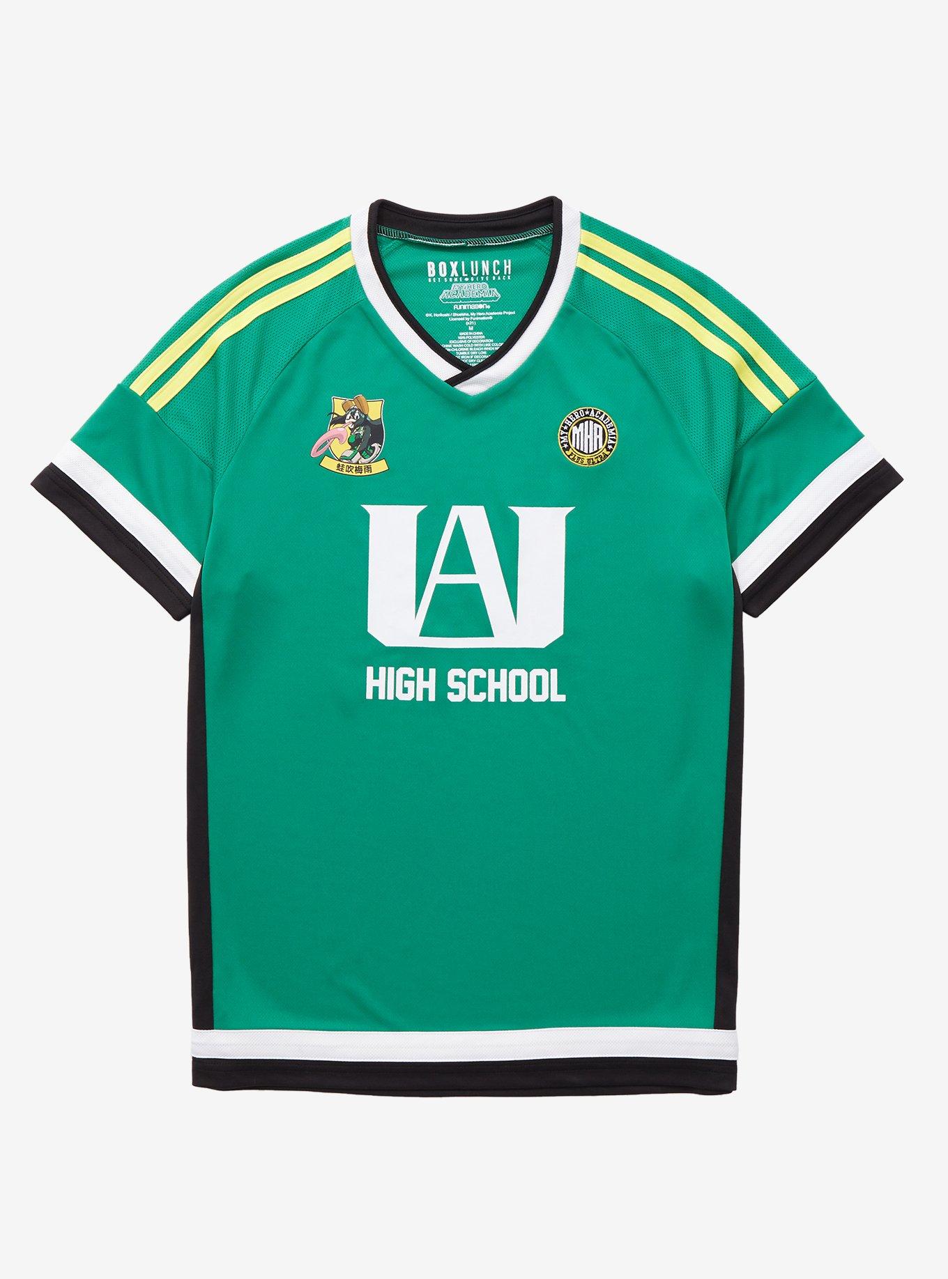 My Hero Academia Tsuyu Asui Soccer Jersey - BoxLunch Exclusive, GREEN, hi-res