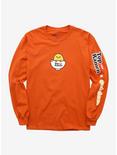 Nissin Top Ramen x Gudetama Bowl Long Sleeve T-Shirt - BoxLunch Exclusive, ORANGE, hi-res