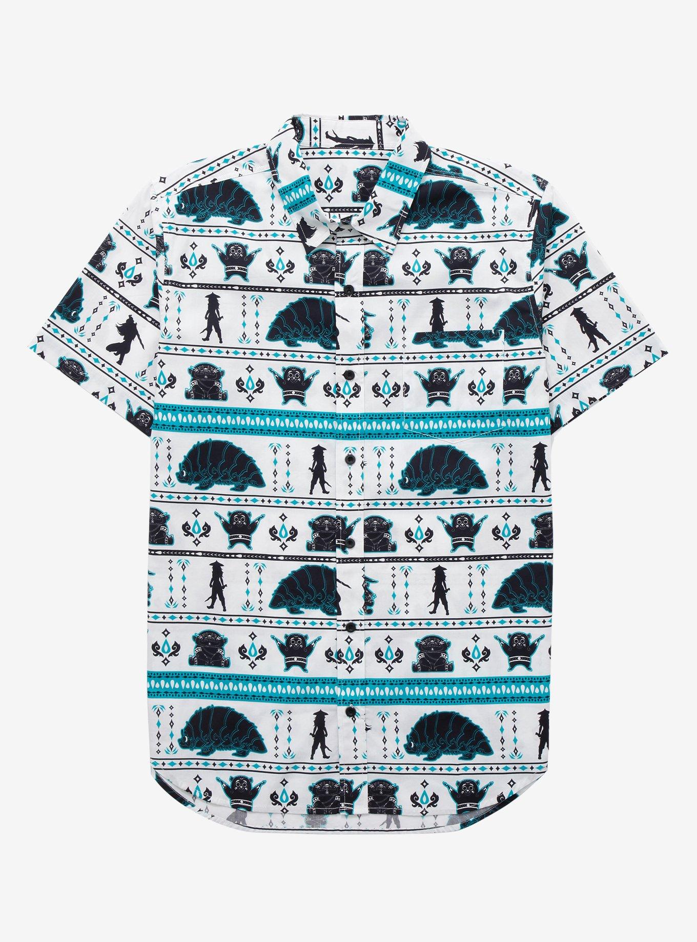 Disney Raya and the Last Dragon Raya & Tuk Tuk Woven Button-Up - BoxLunch Exclusive, MULTI, hi-res view 1