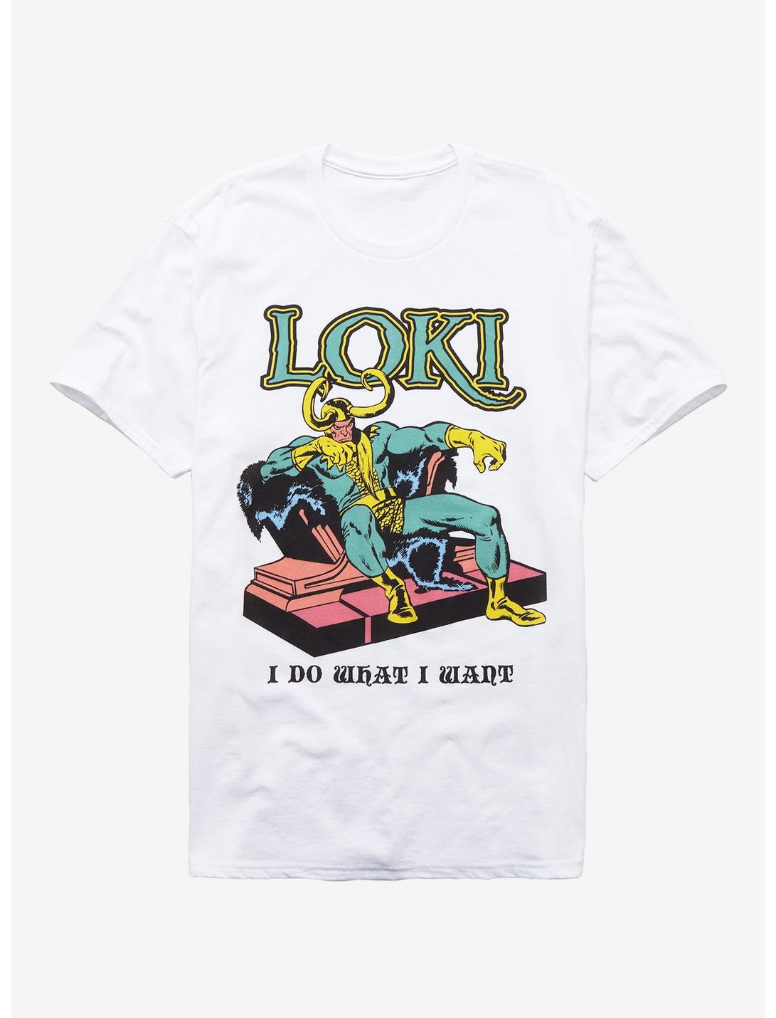 Marvel The Avengers Loki I Do What I Want T-Shirt, WHITE, hi-res