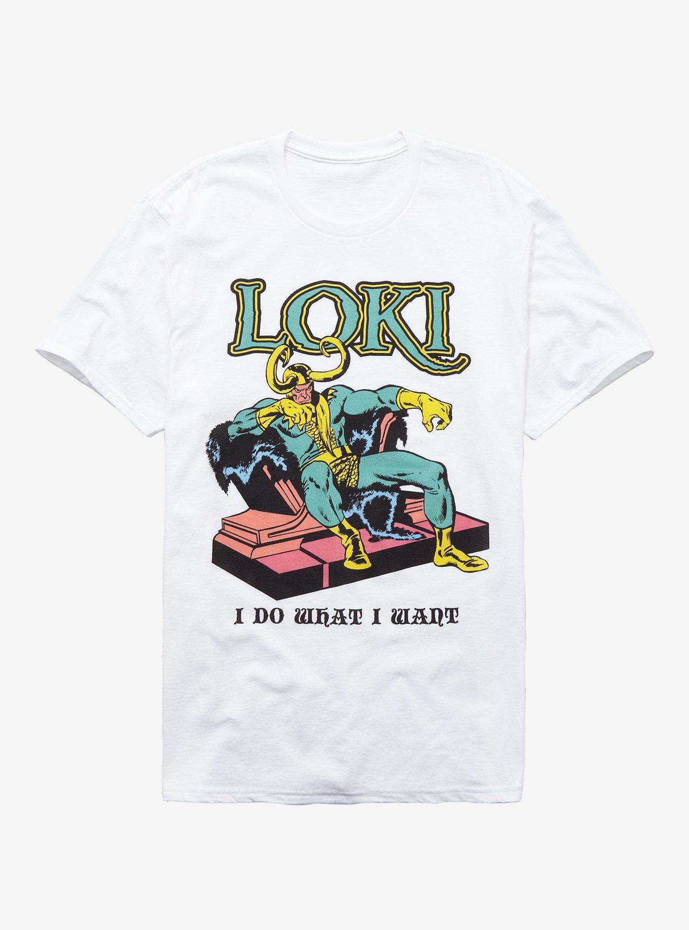 Marvel The Avengers Loki I Do What I Want T-Shirt, WHITE, hi-res