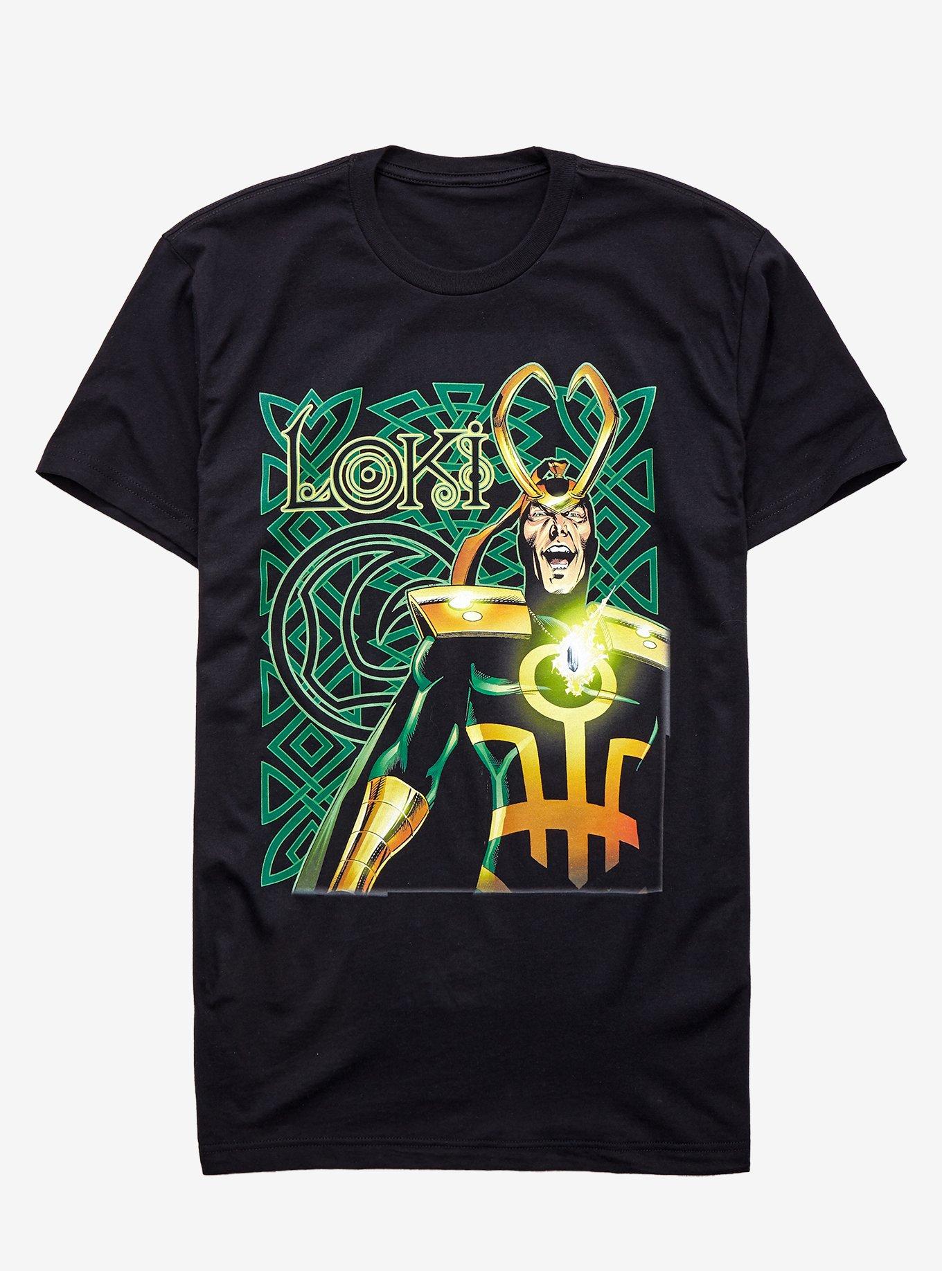 Marvel Loki Maniacal Laughing T-Shirt, BLACK, hi-res