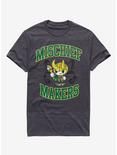 Marvel The Avengers Loki Mischief Makers T-Shirt, HEATHERED CHARCOAL, hi-res