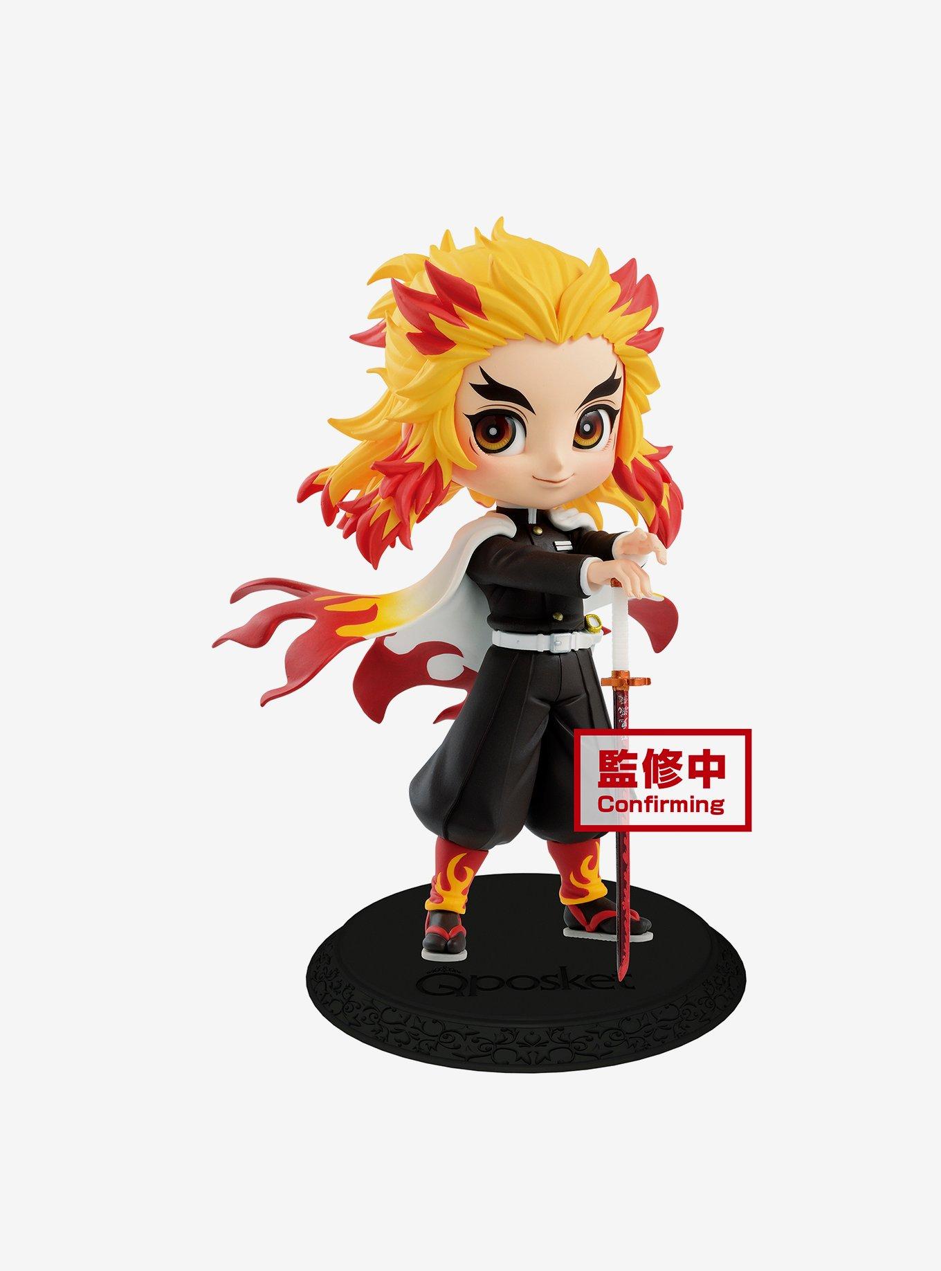Banpresto Demon Slayer: Kimetsu no Yaiba Q Posket Kyojuro Rengoku Figure (Ver.A), , hi-res