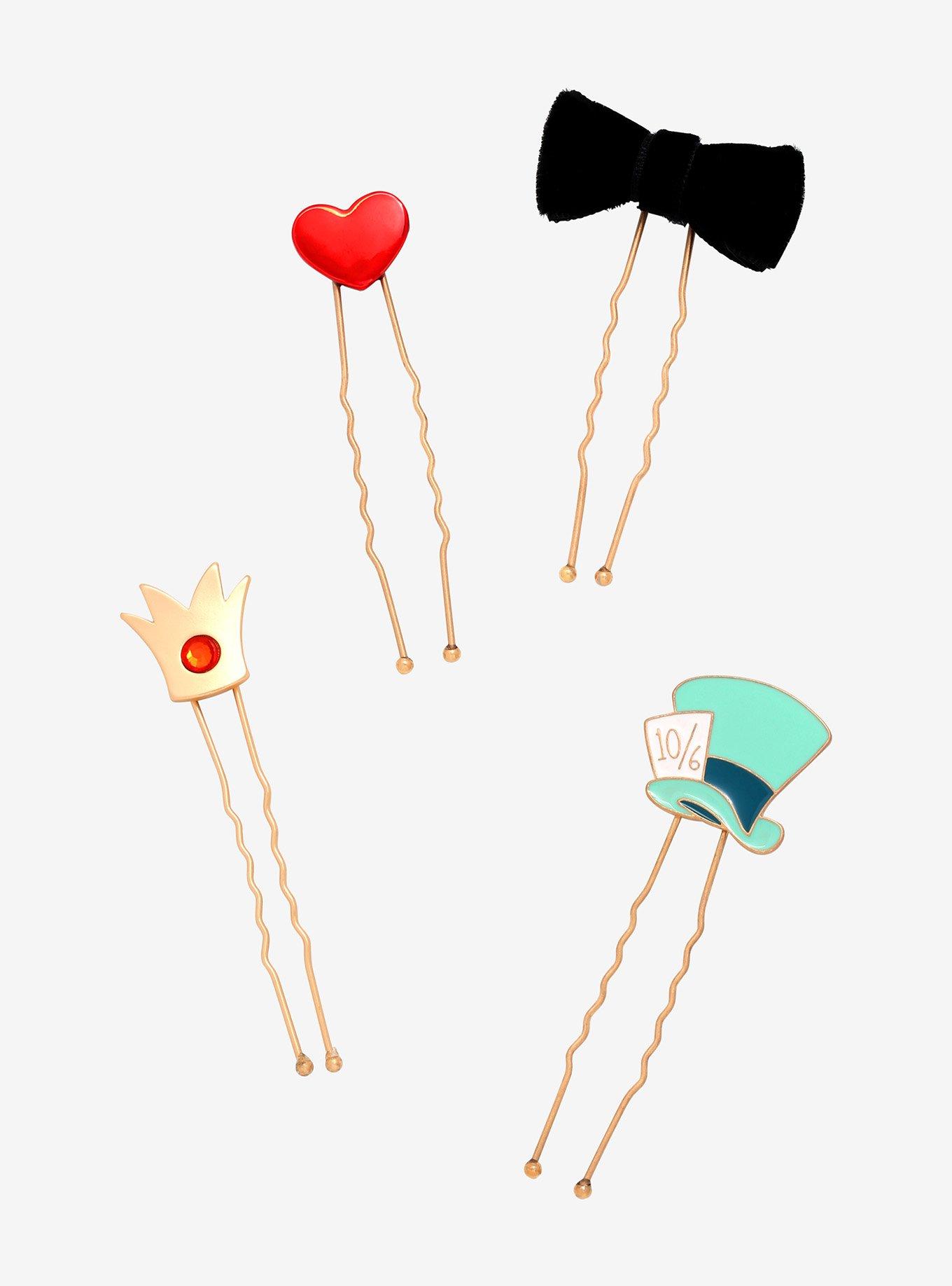 Disney Alice in Wonderland Cosplay Hair Pin Set - BoxLunch Exclusive, , hi-res