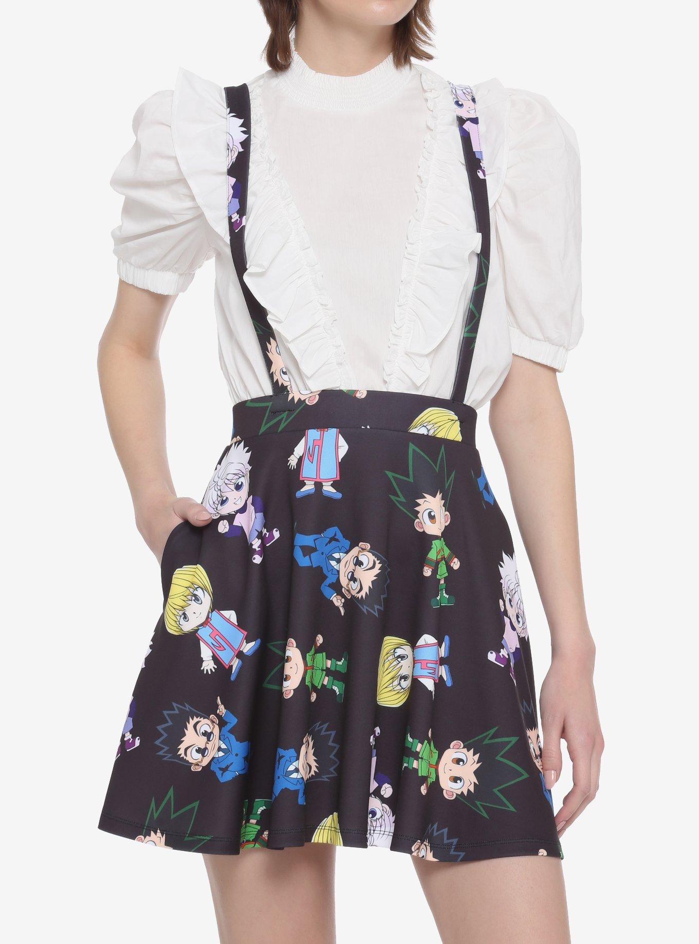 Hunter X Hunter Chibi Suspender Skirt, MULTI, hi-res
