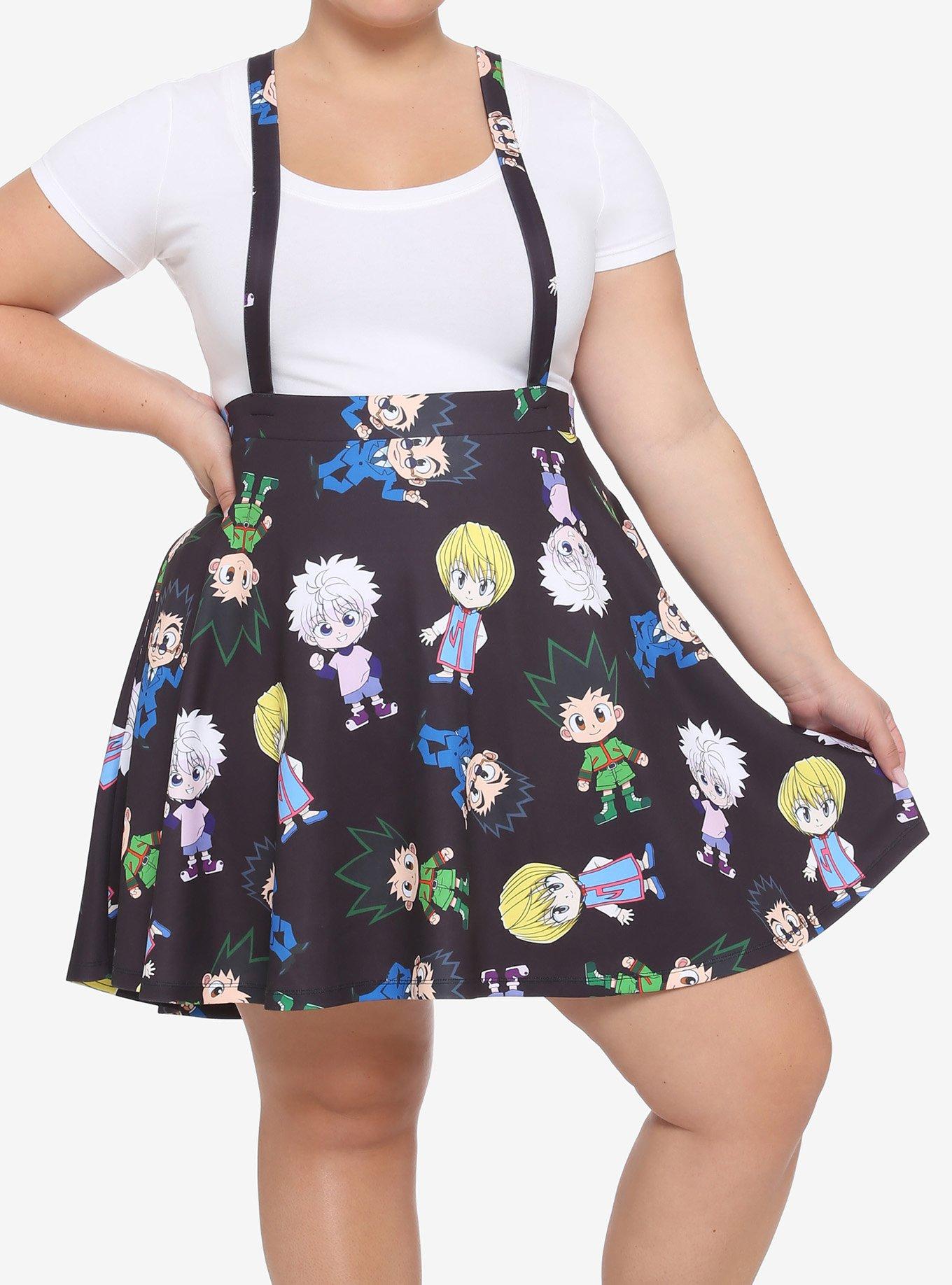 Hunter X Hunter Chibi Suspender Skirt Plus Size, MULTI, hi-res
