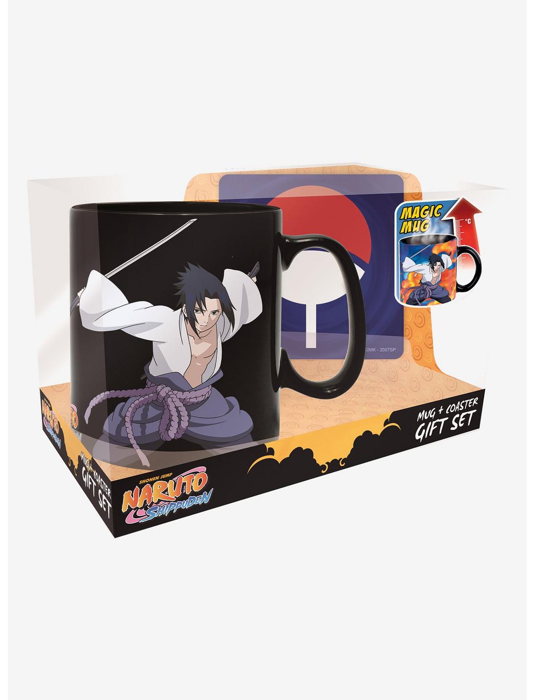 Naruto Shippuden Sasuke Heat Reveal Mug & Coaster Set, , hi-res