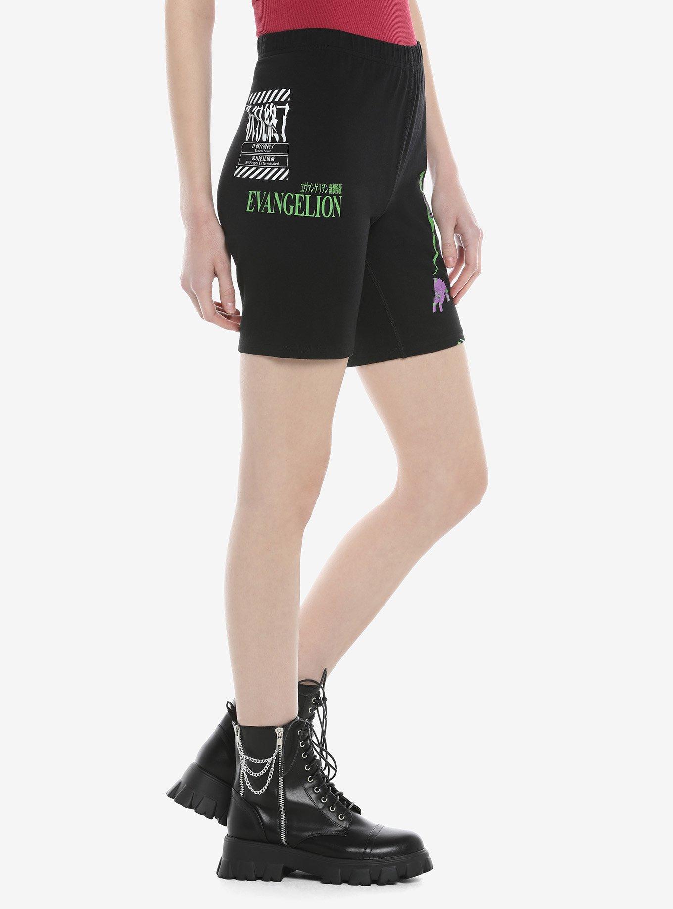 Neon Genesis Evangelion Eva Unit-01 Biker Shorts Hot Topic