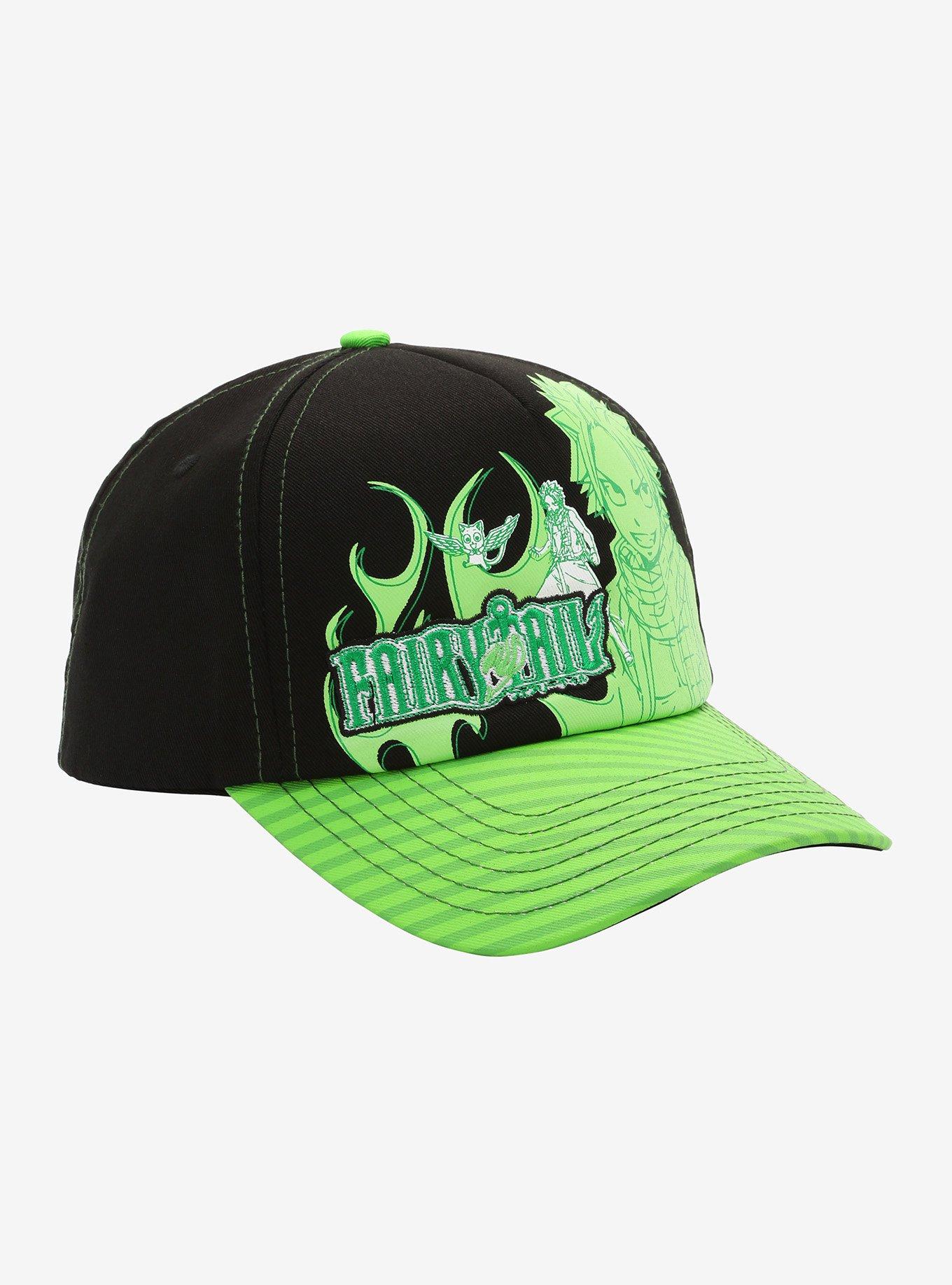 Fairy Tail Natsu Green Snapback Hat, , hi-res