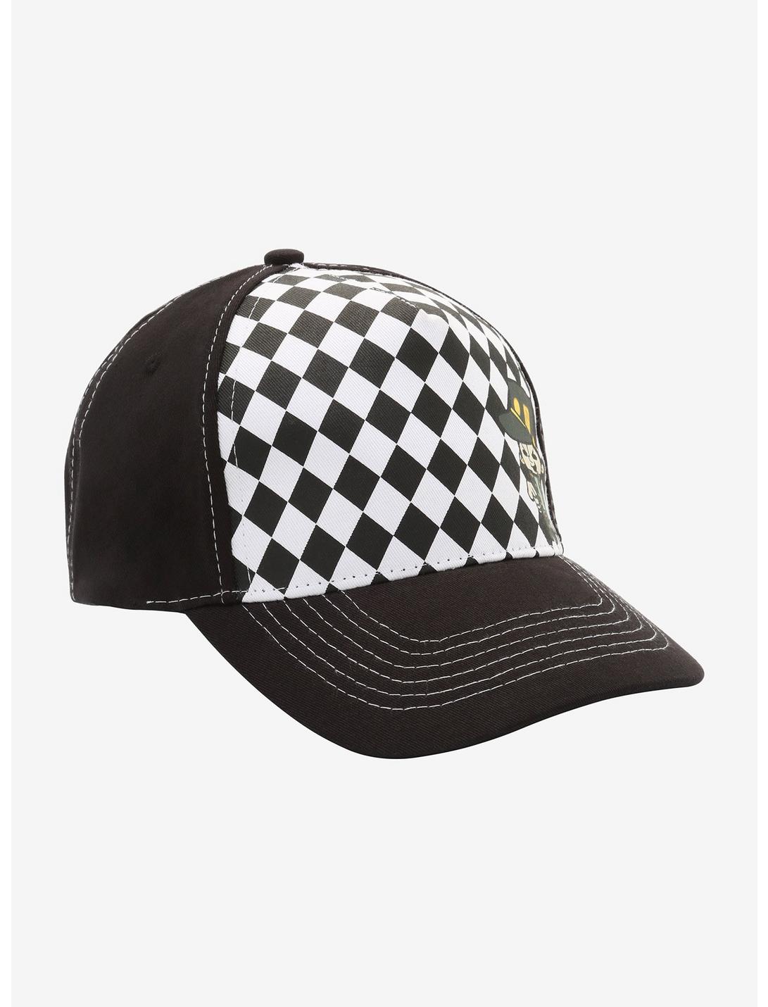 JoJo's Bizarre Adventure Chibi Jotaro Checkered Snapback Hat, , hi-res