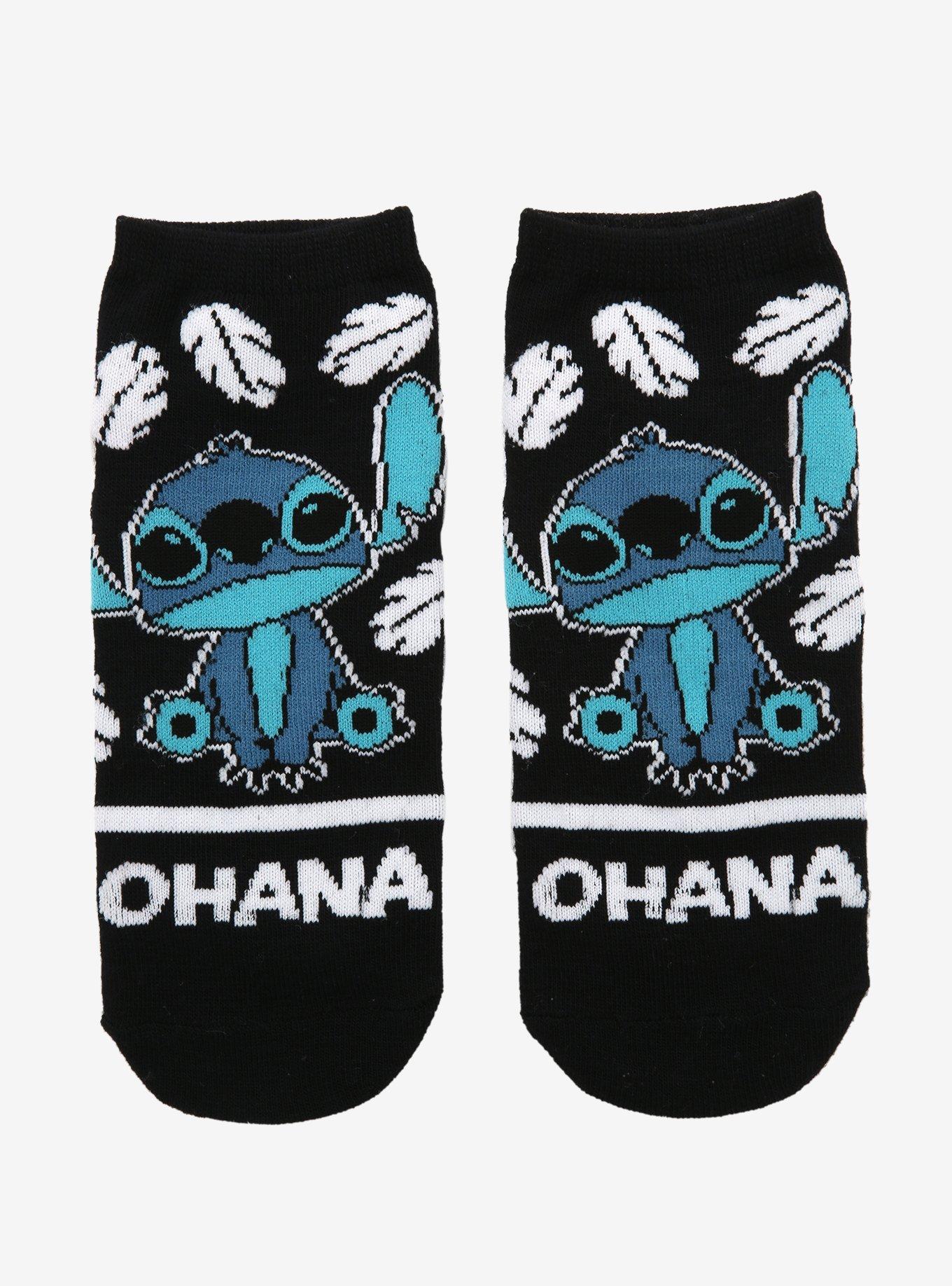 Disney Lilo & Stitch Ohana Stitch No-Show Socks, , hi-res
