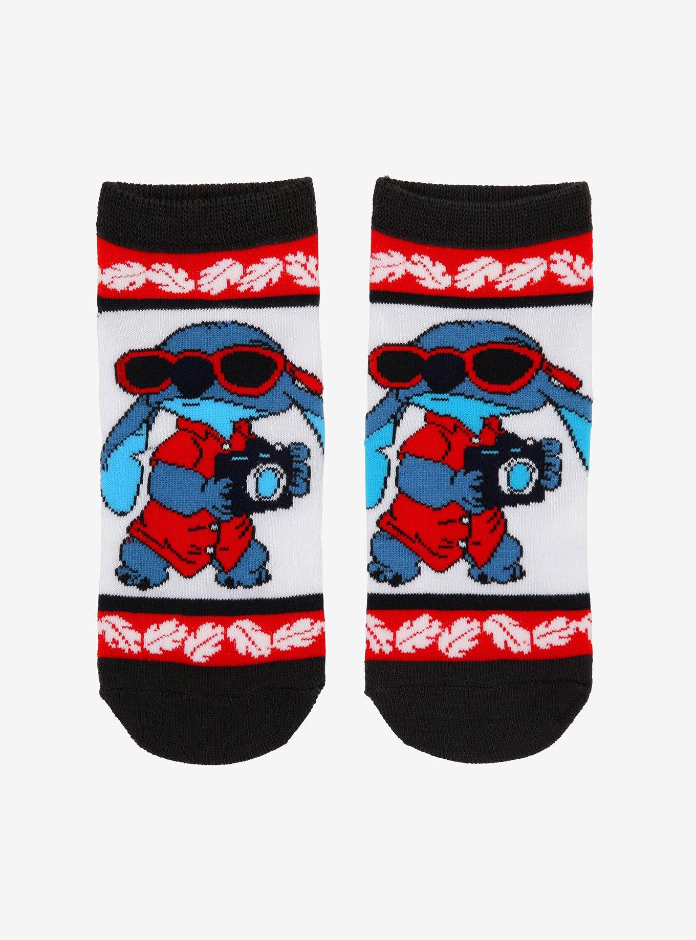 Disney Lilo & Stitch Camera Stitch No-Show Socks, , hi-res