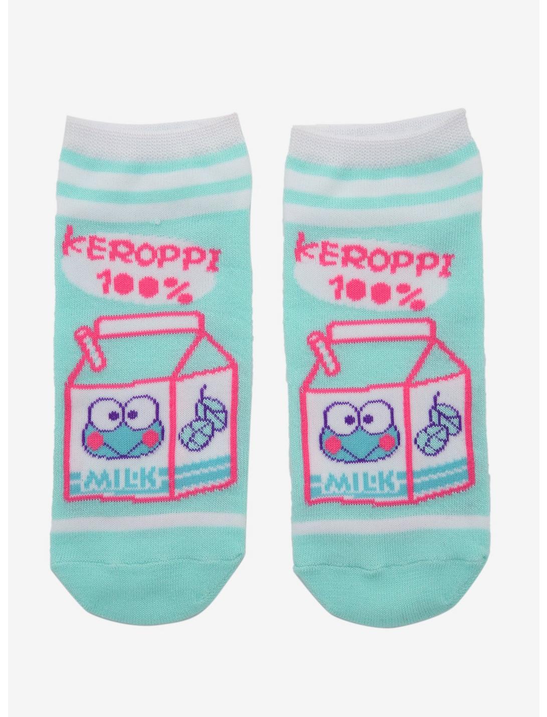 Keroppi Pastel Milk No-Show Socks, , hi-res
